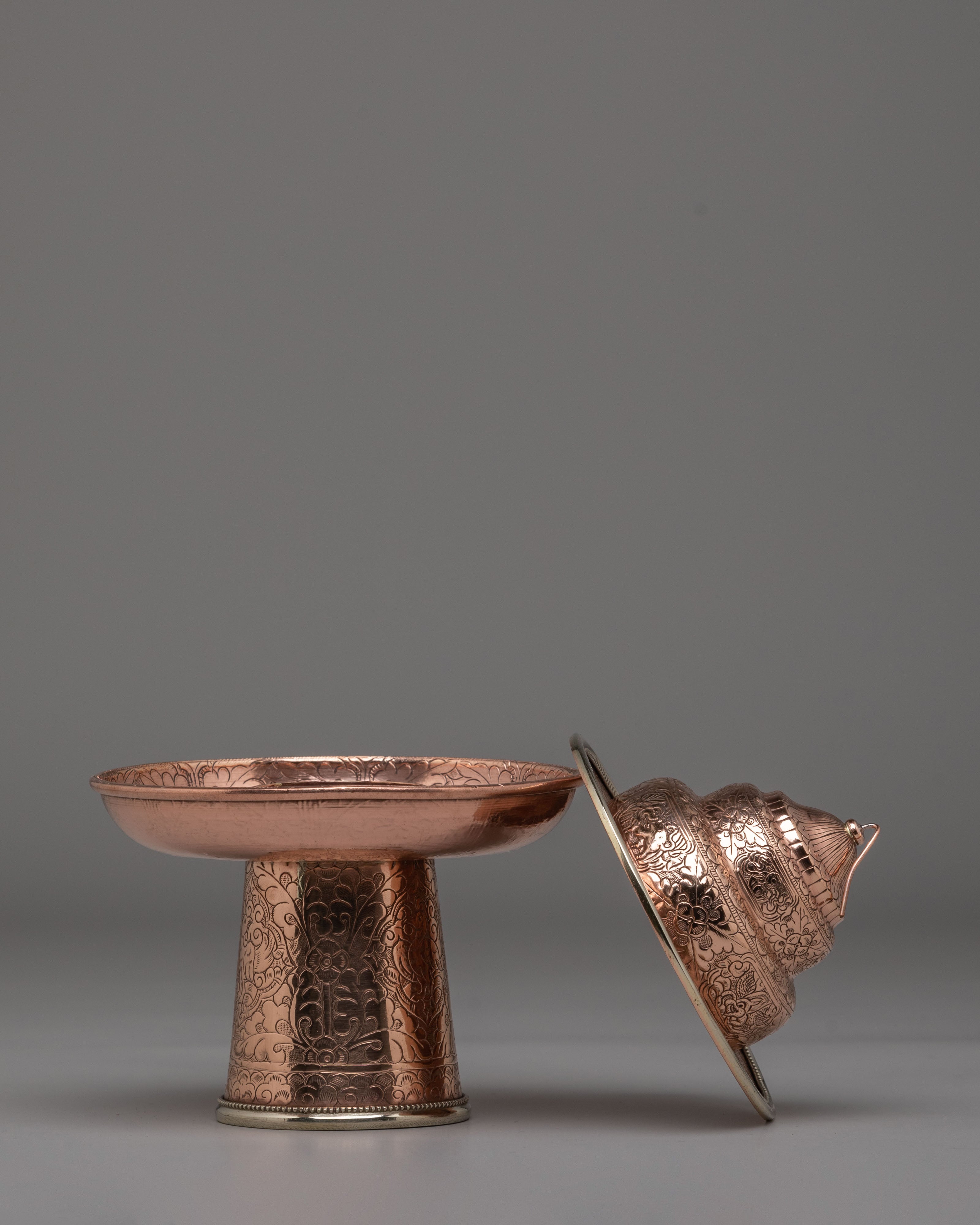 Tibetan Tea Cup Cover | Ritual Cover for Puja Offerings