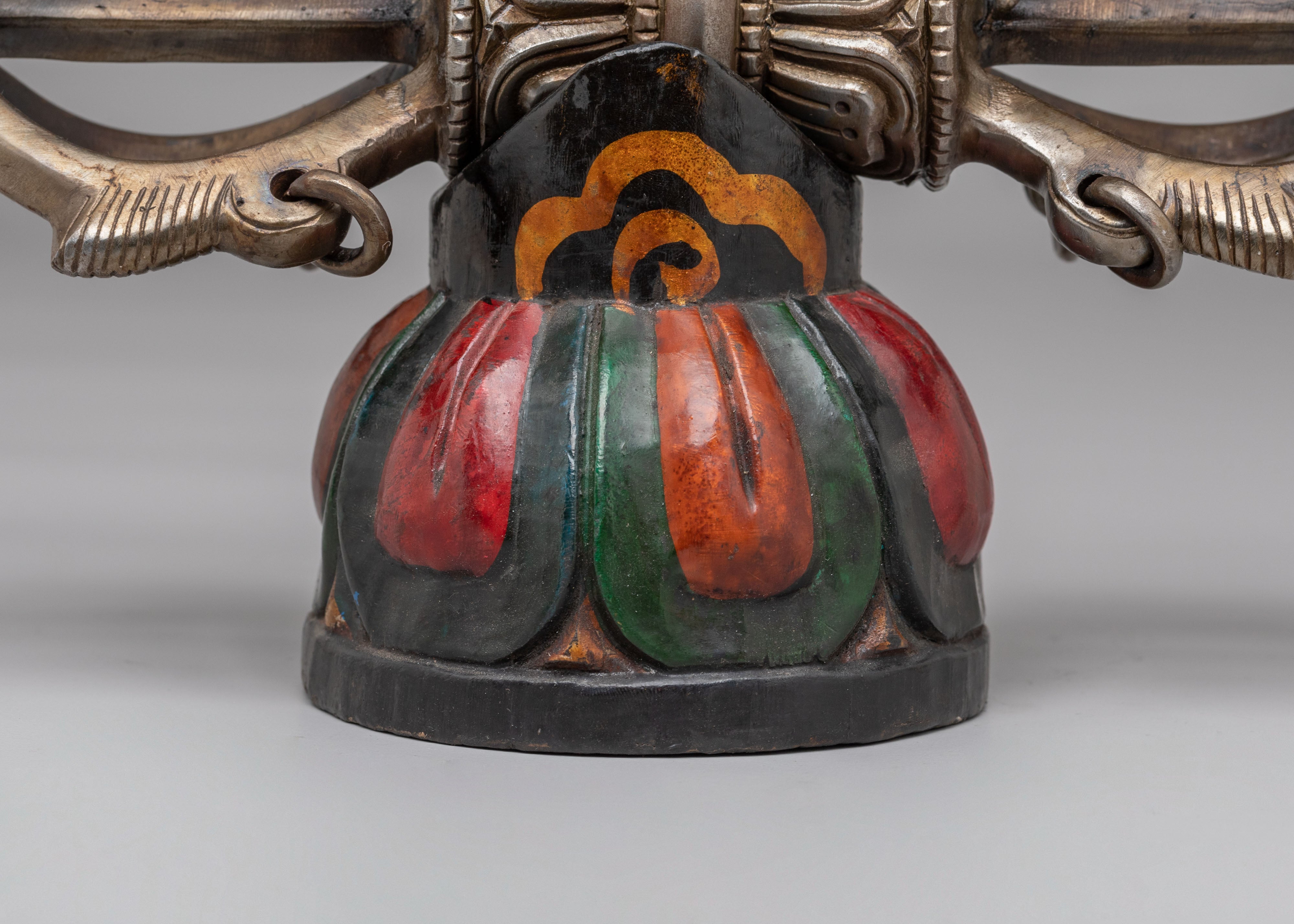 Buddhist Altar Vajra | Handcrafted Wooden Dorje