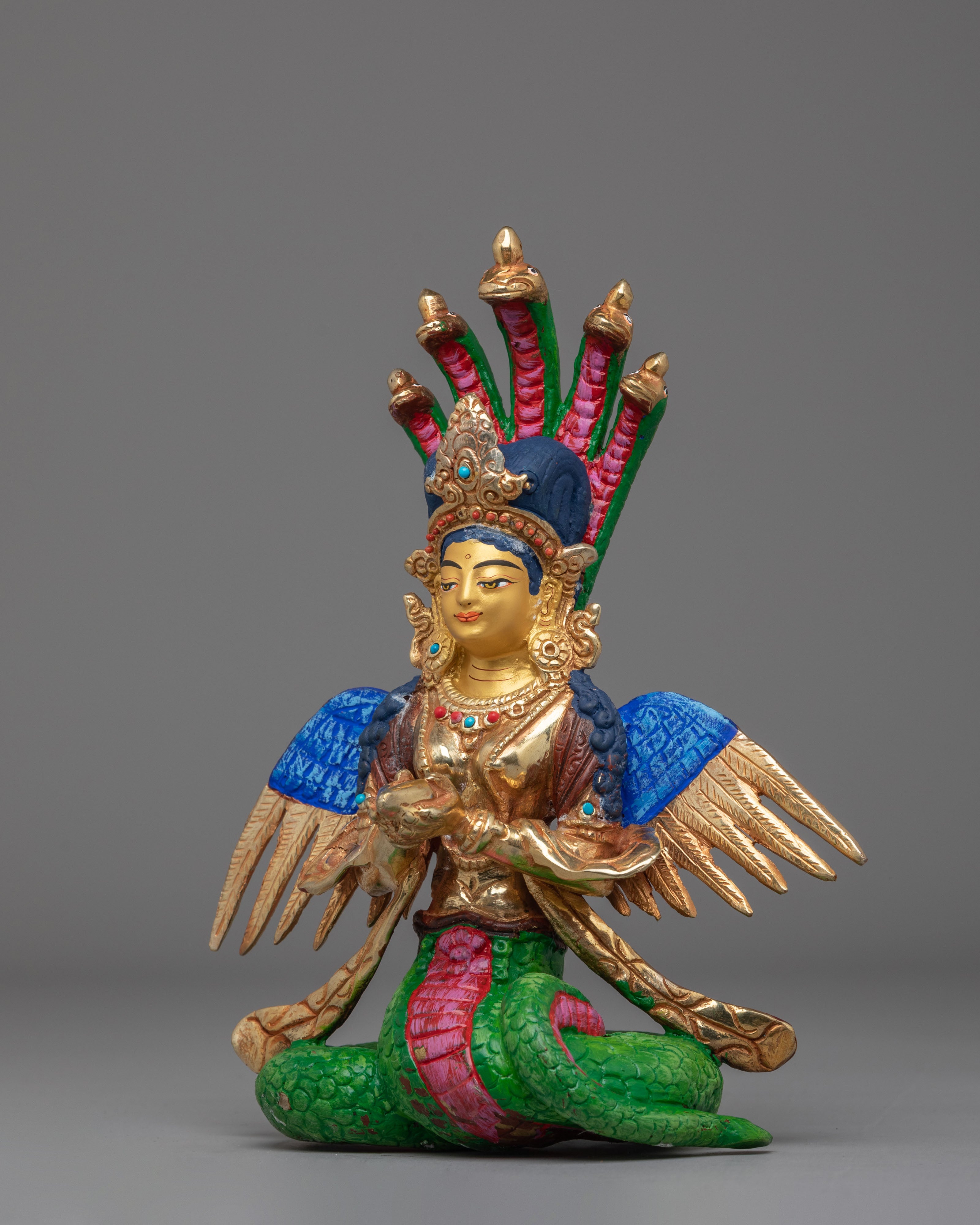Tibetan Nagkanya Deity Statue | Himalayan Spiritual Artwork