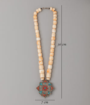 Handmade Ghau Box with Locket | Silver Gemstone Jewelry