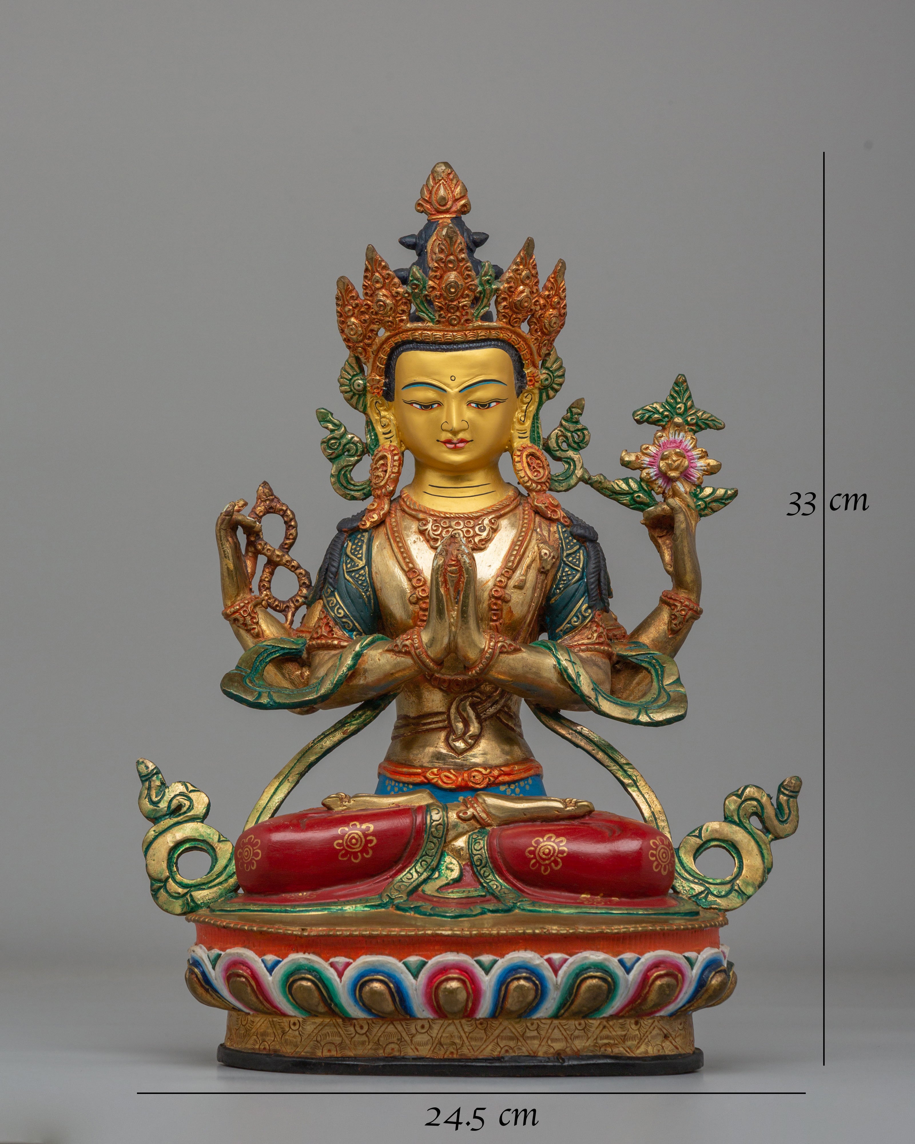 Sacred Altar Chenrezig Statue | Bodhisattva of Compassion