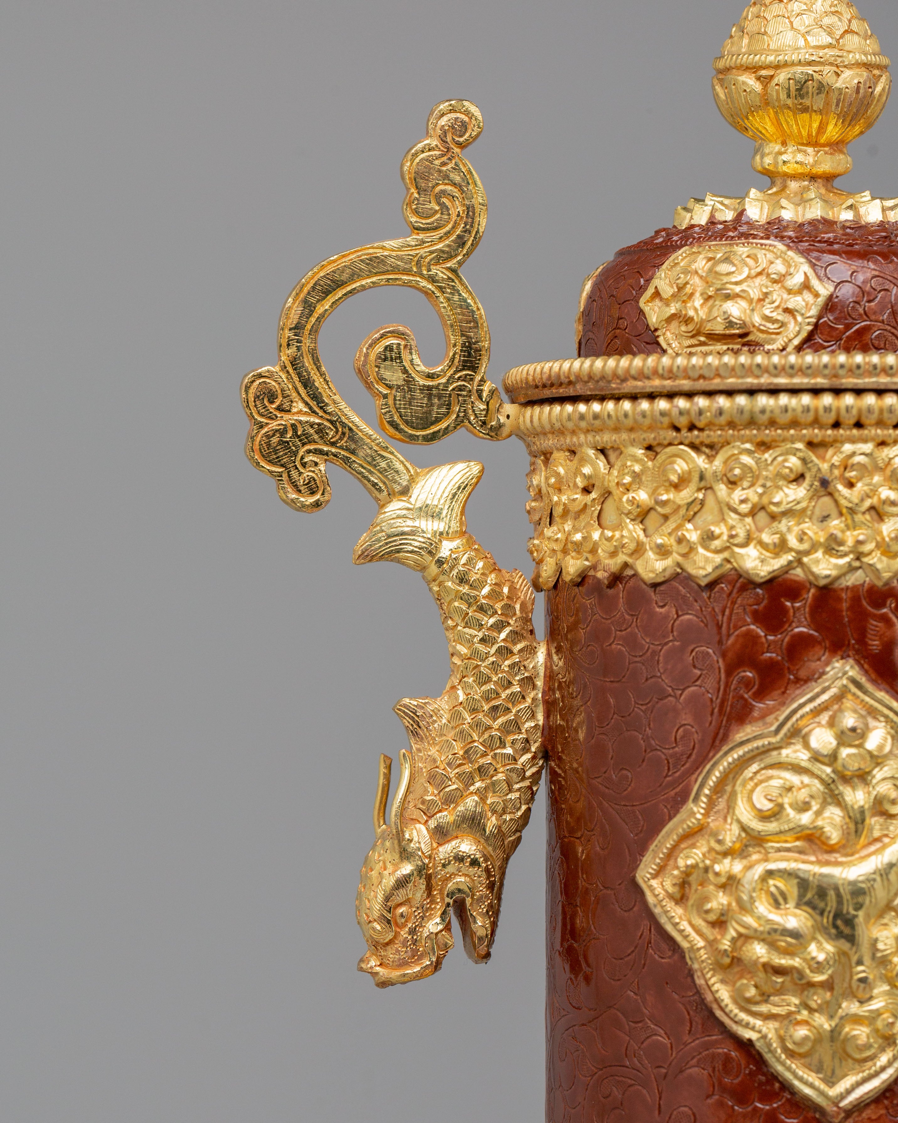 Handmade Incense Holder | Gold-Plated Copper Inense Holder for Altar