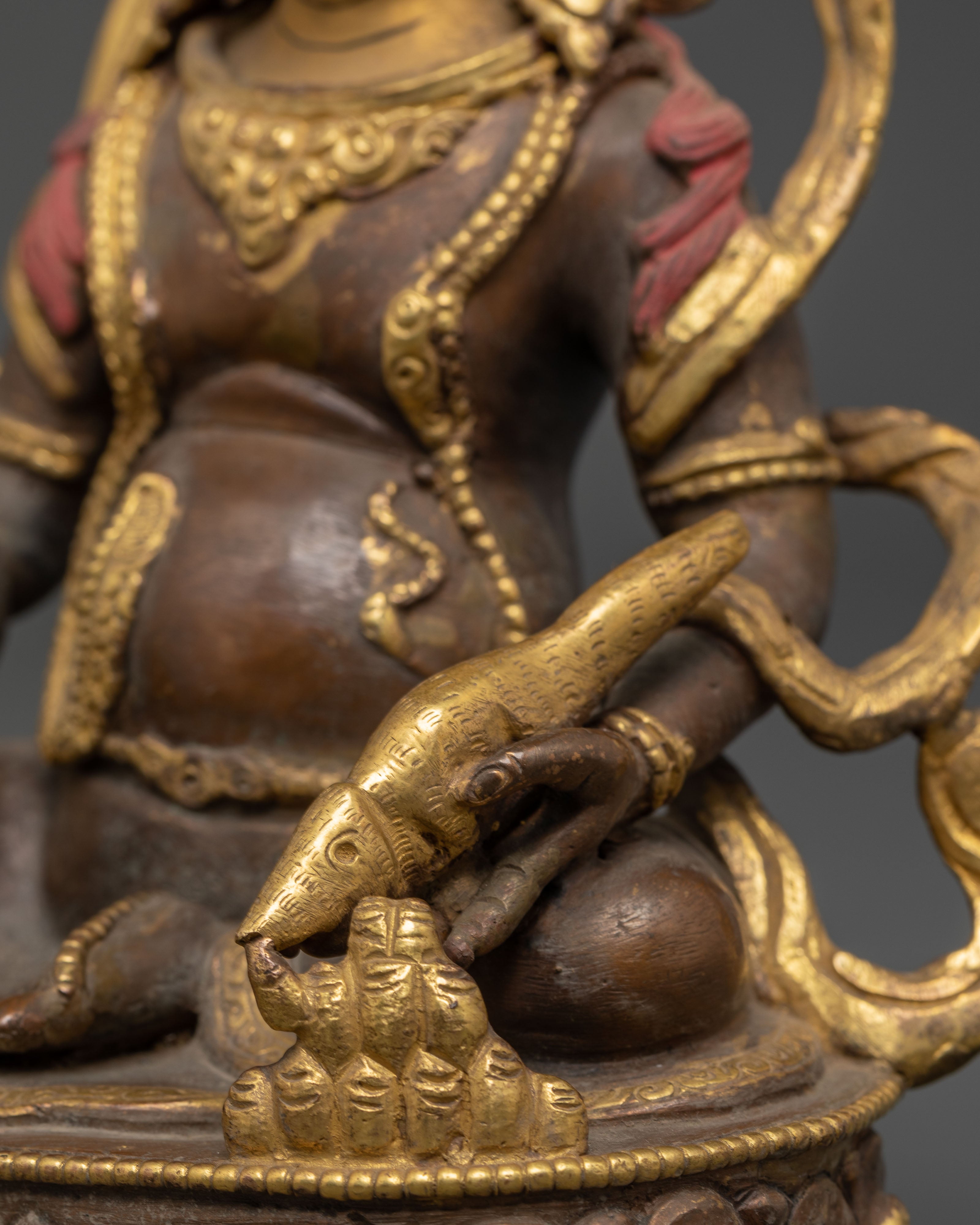Spiritual Dzambhala Deity Statue | Wealth Deity Sculpture