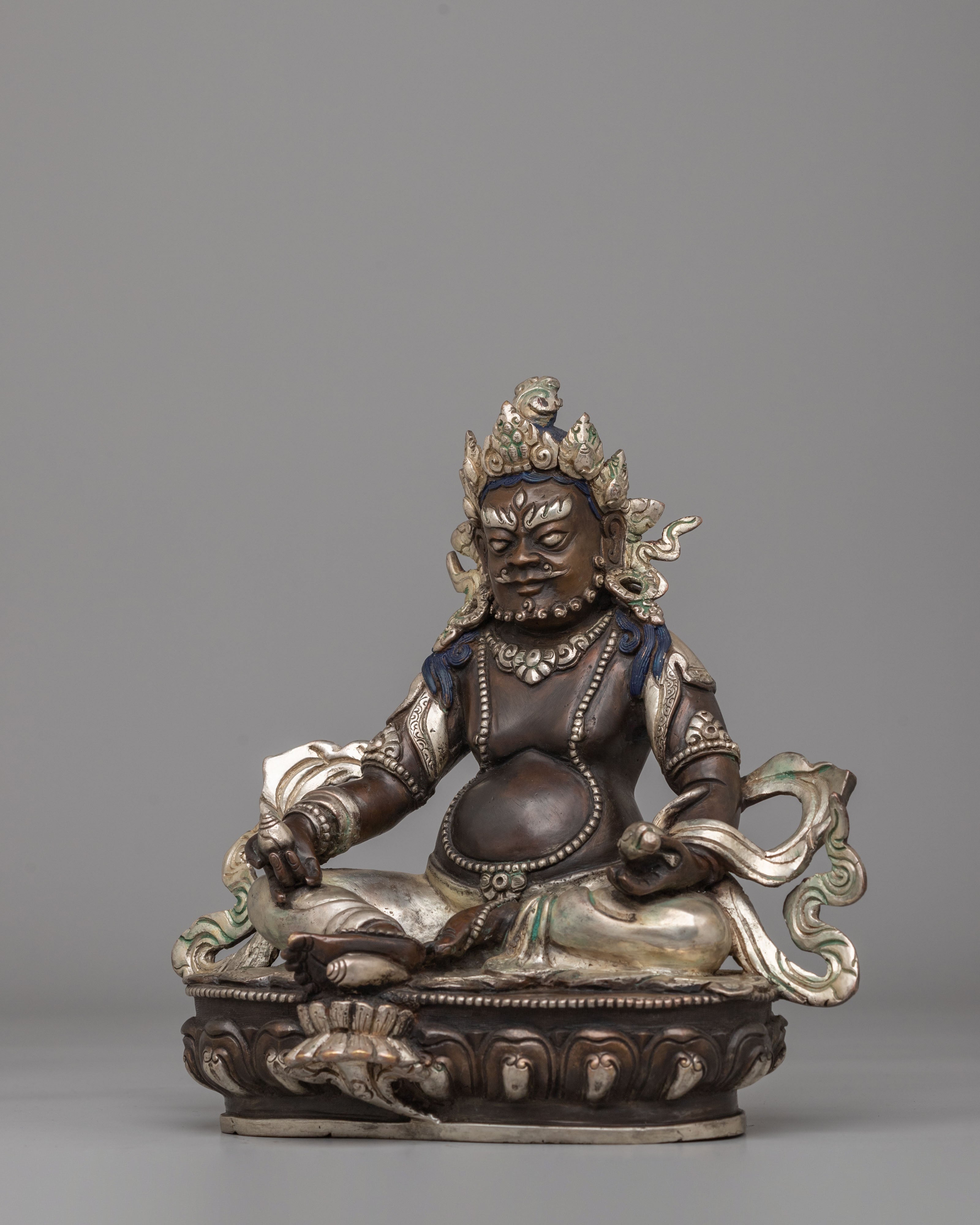 Wealth Lord Jambhala Statue | Sacred Tibetan Sculpture for Abundance
