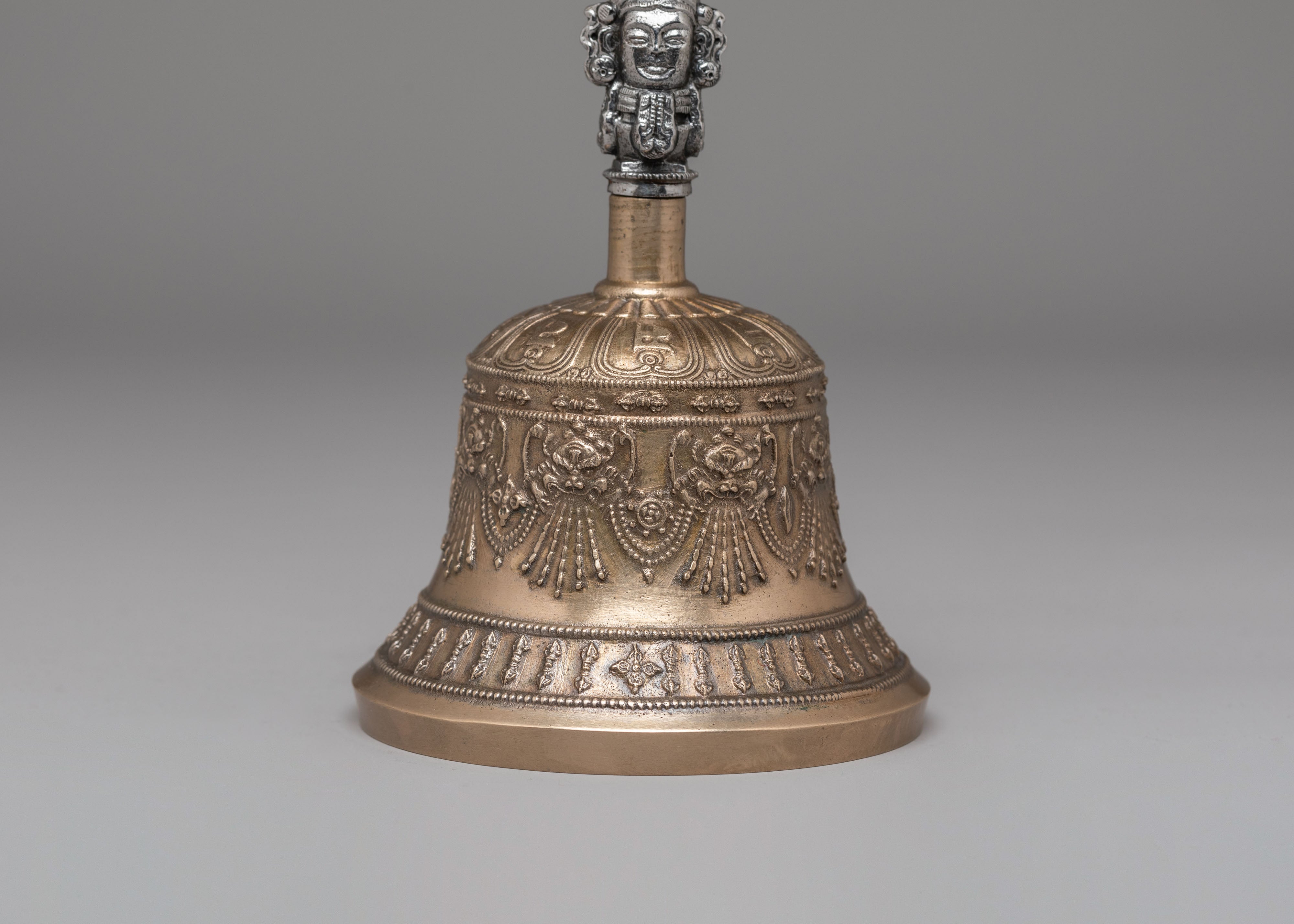Handmade Ritual Dorje and Bell Set | Bronze and Iron Tibetan Ritual Instruments