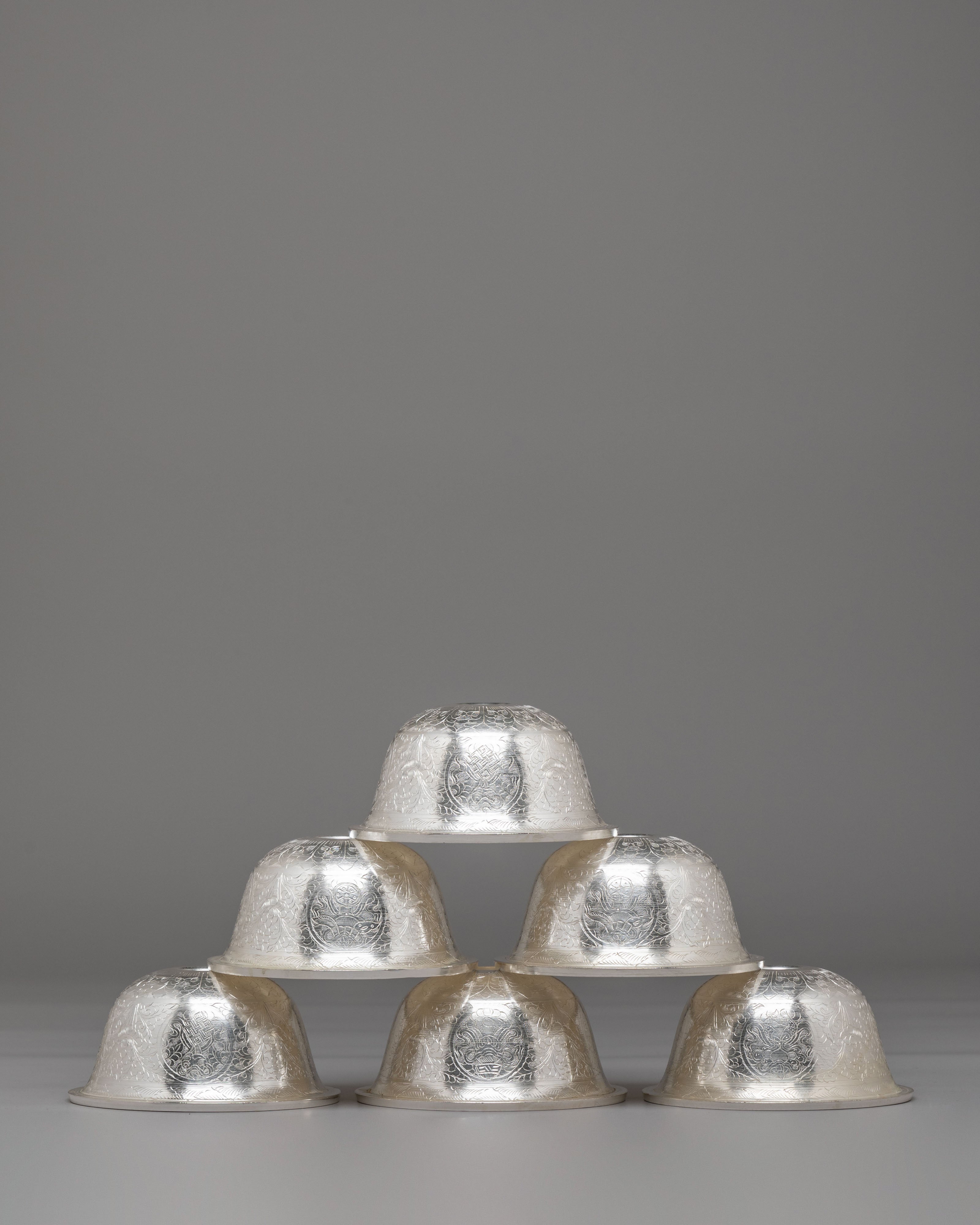 Sacred Altar Offering Bowl Set | Buddhist Ritual Bowls for Meditation