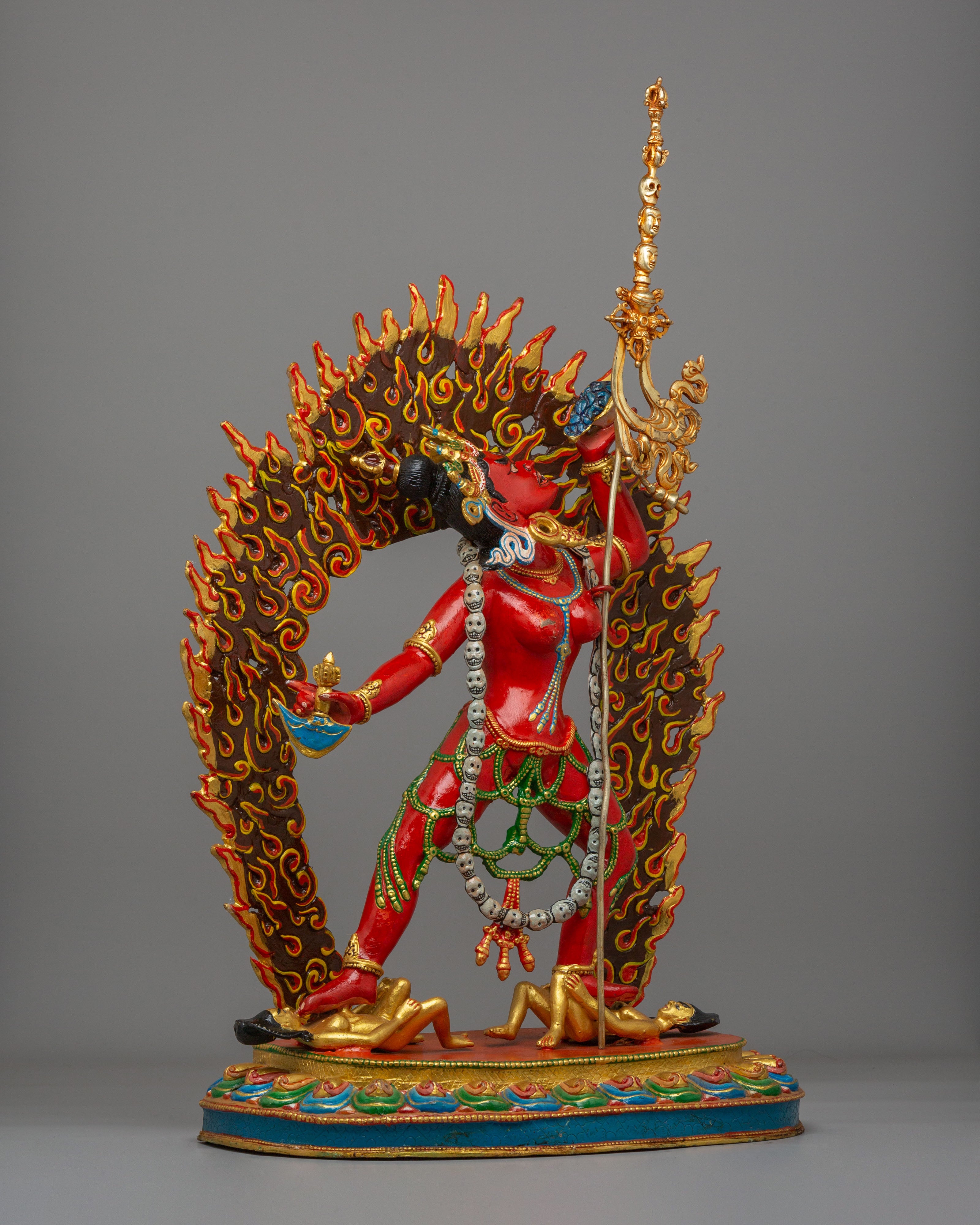 Tibetan Vajrayogini Dakini Sculpture | Vajrayana Female Deity Statue