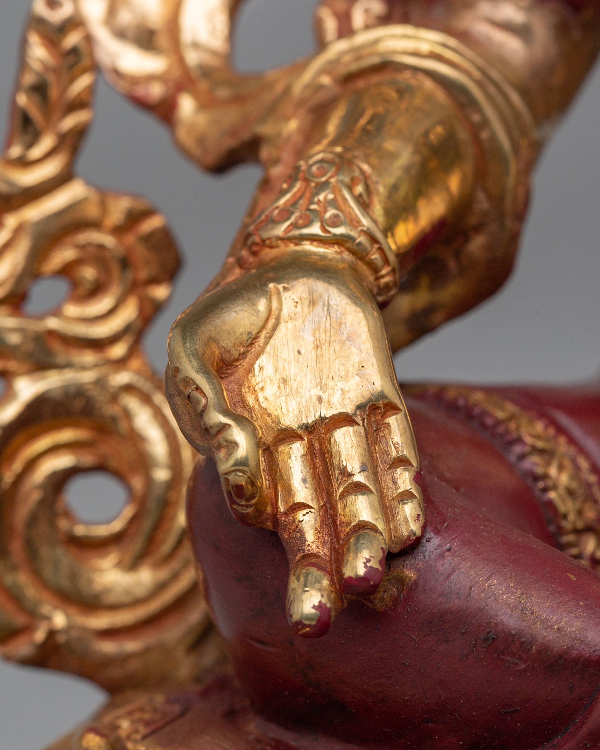 Sacred Traditional Green Tara Statue | Tibetan Buddhist Deity