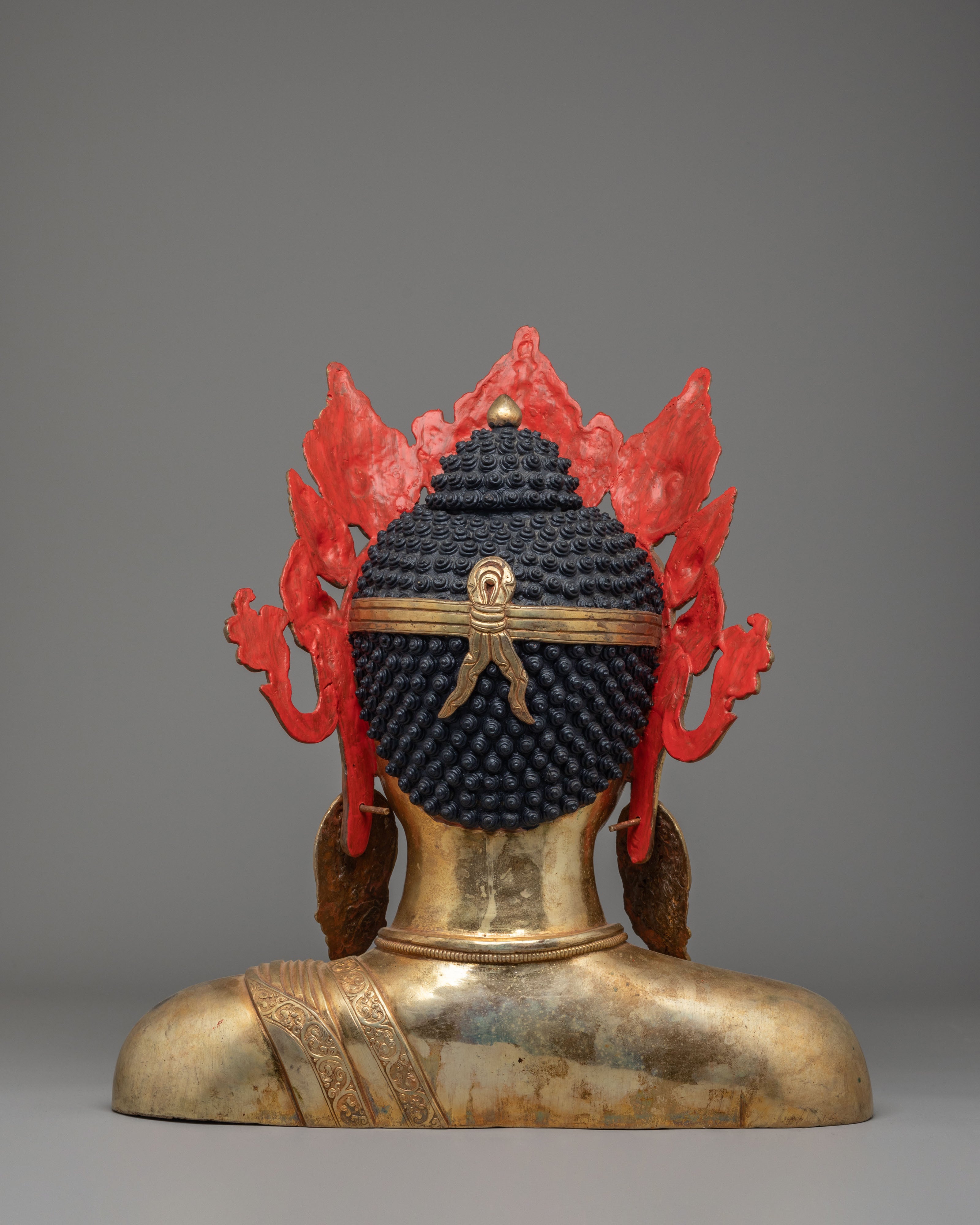 Crowned Buddha Head Altar Decor | Spiritual Decor
