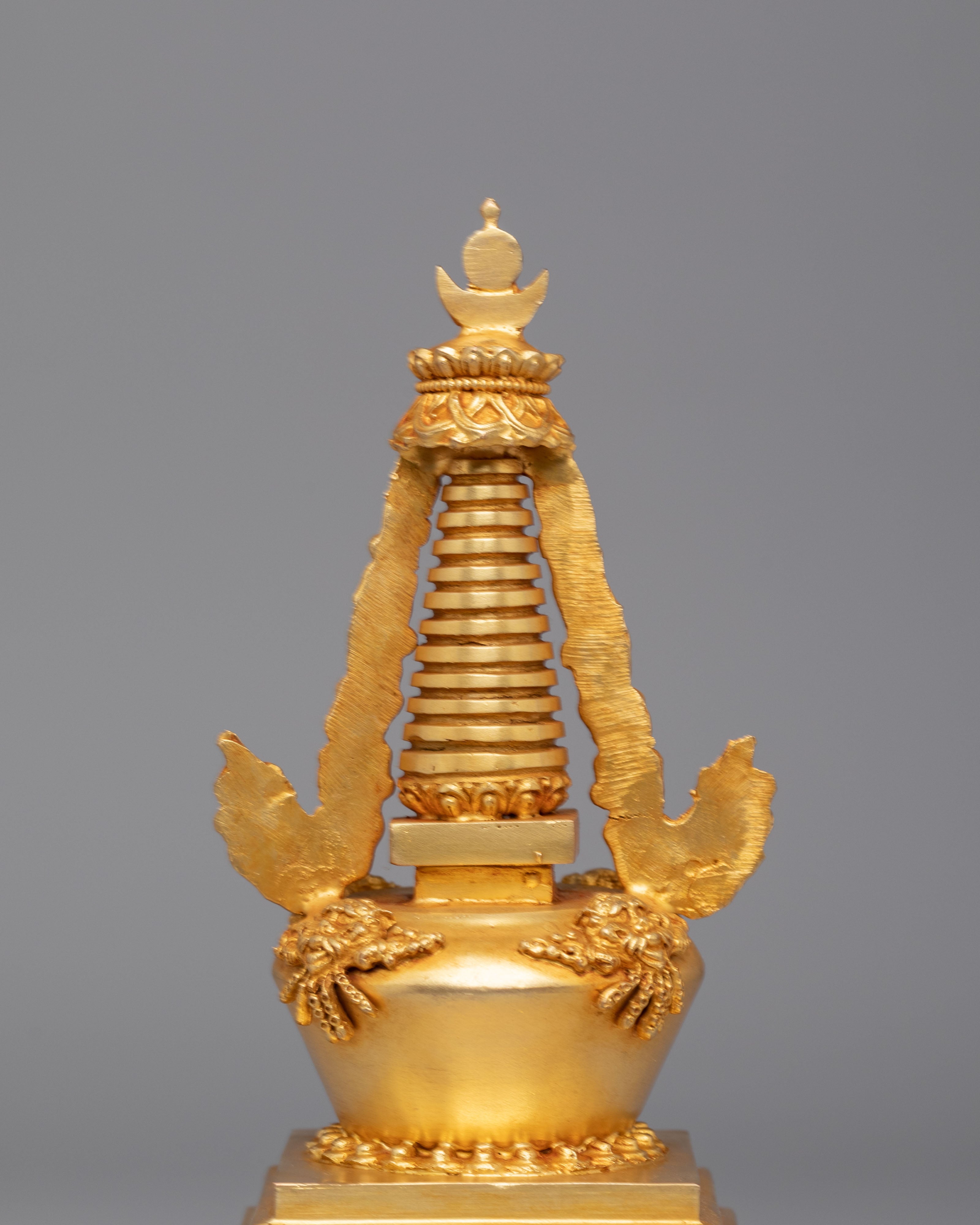 Machine-Made Altar Enlightenment Stupa | Symbol of Buddha’s Victory Over Mara