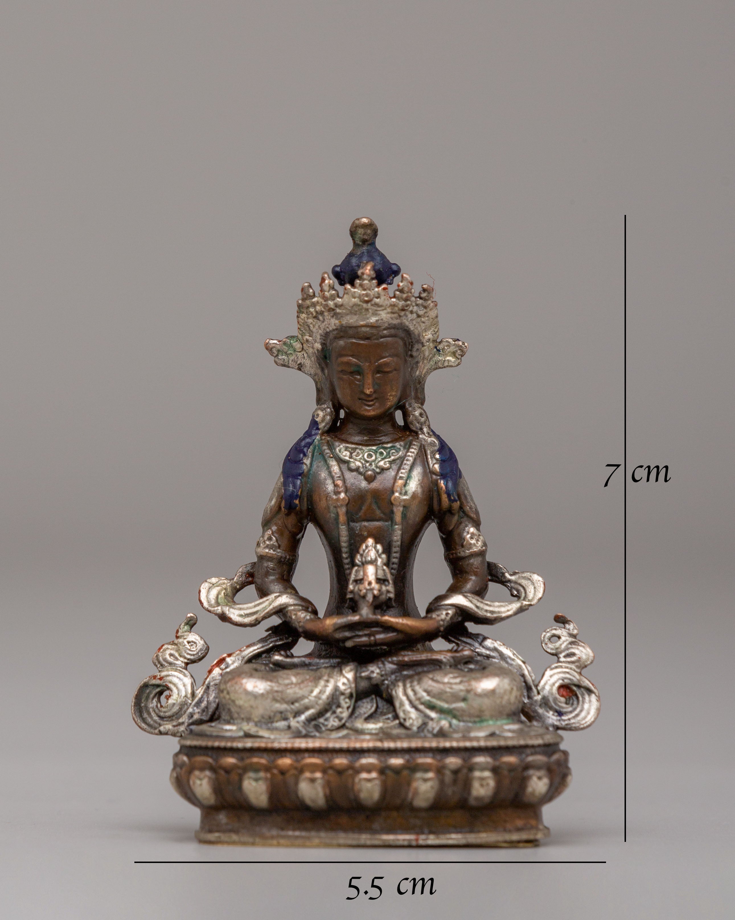 Himalayan Amitayus Altar Statue | Meditation & Spiritual Growth