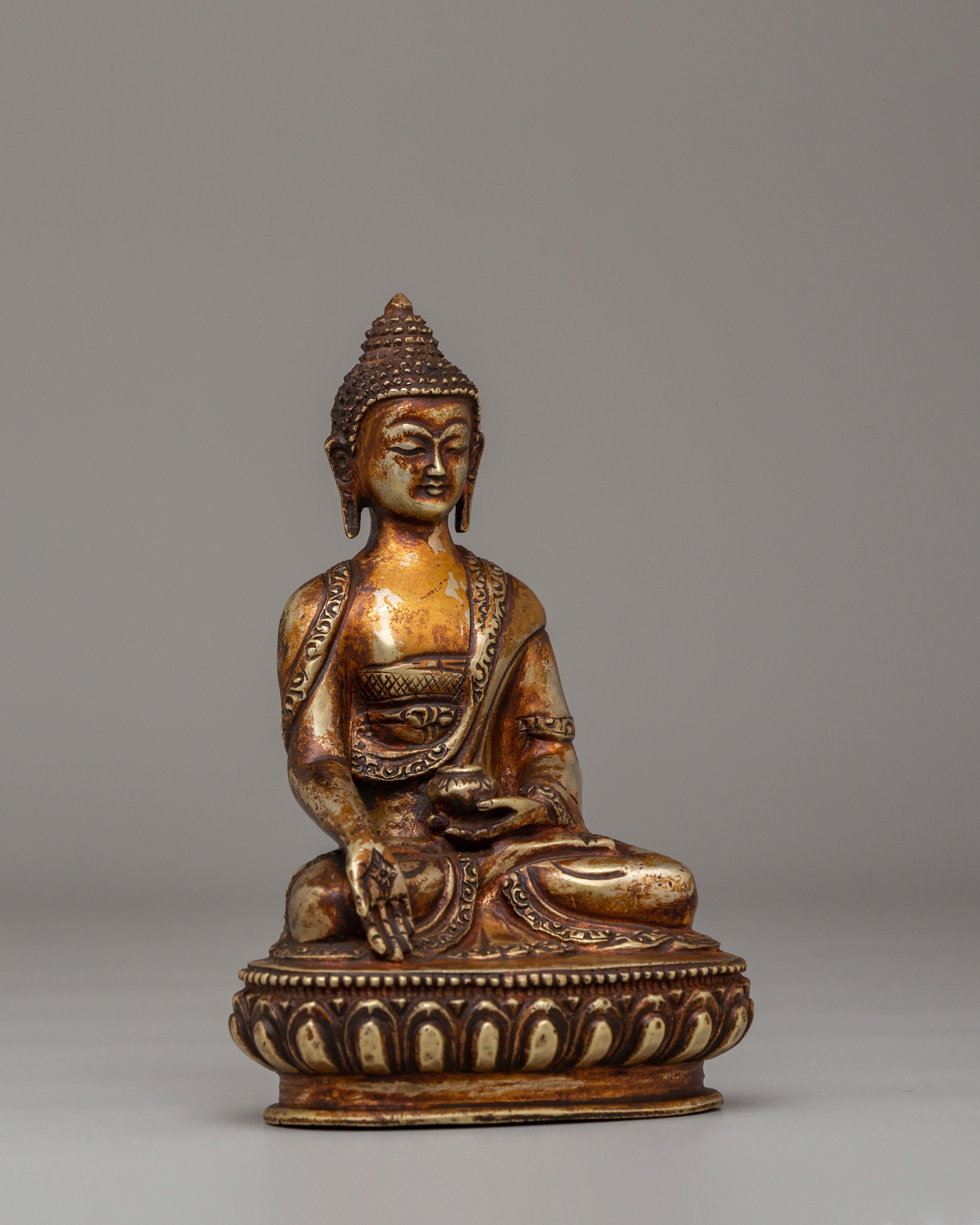 Ratnasambhava Dhyani Buddha Statue | Handcrafted Tibetan Artwork