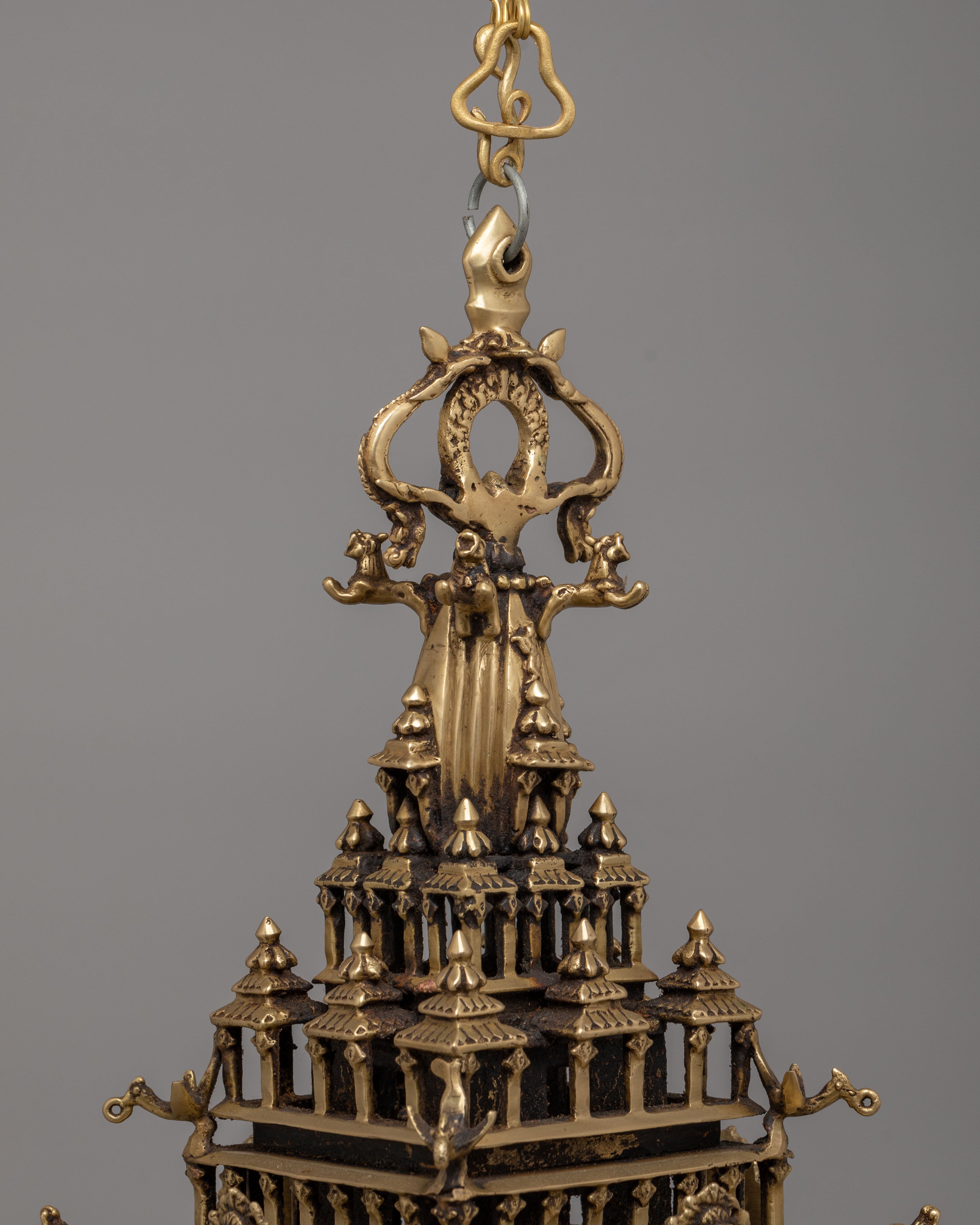 Handcrafted Hanging Stupa Dalucha | Tibetan Buddhist Decor
