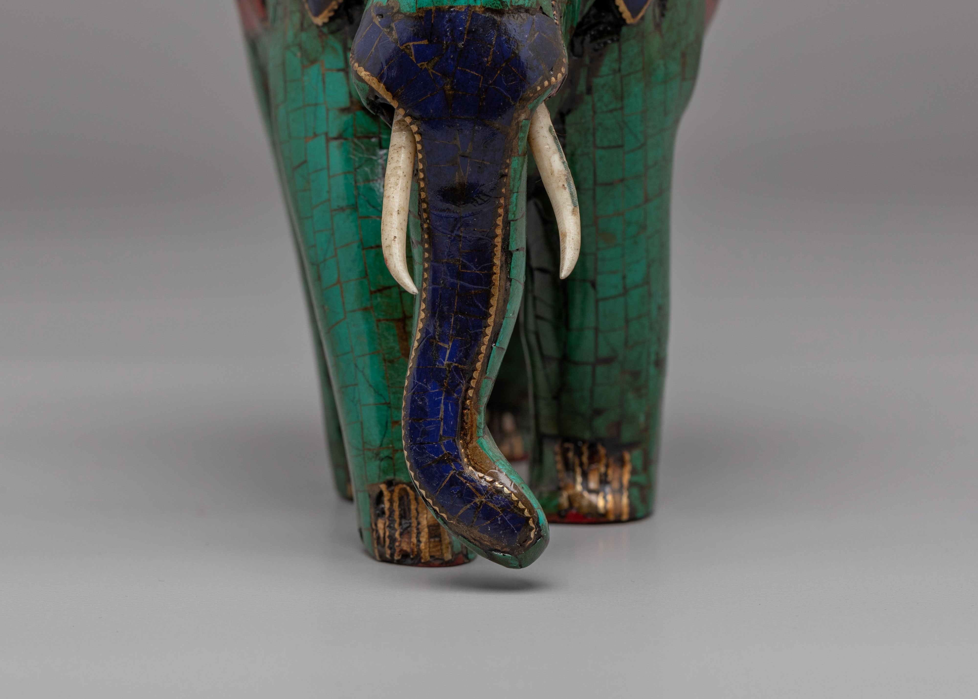 Tibetan Elephant for Decor | Sacred Art Piece for Meditation
