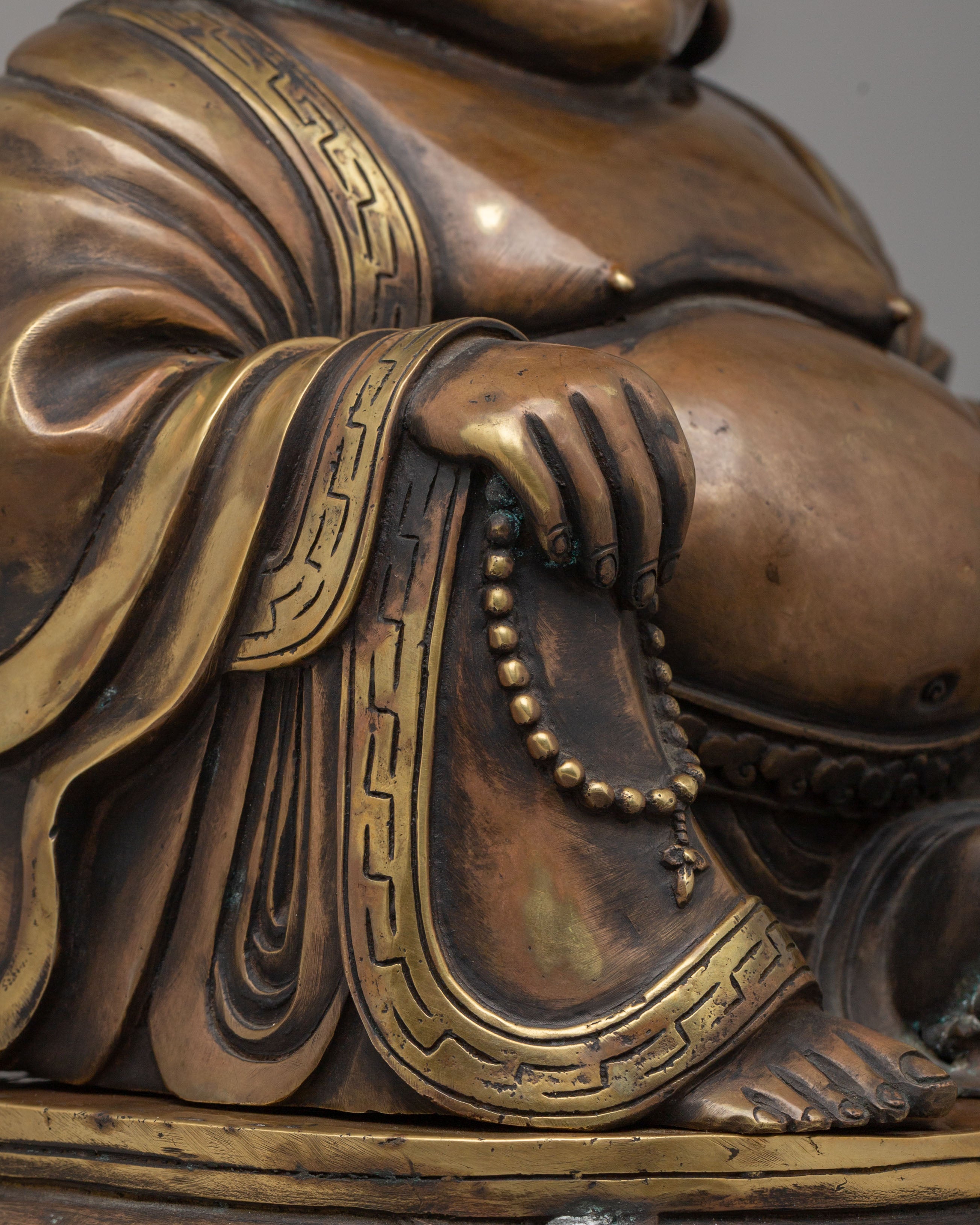 Handcrafted Laughing Buddha Incense Burner | Decorative Incense Burner for Meditation