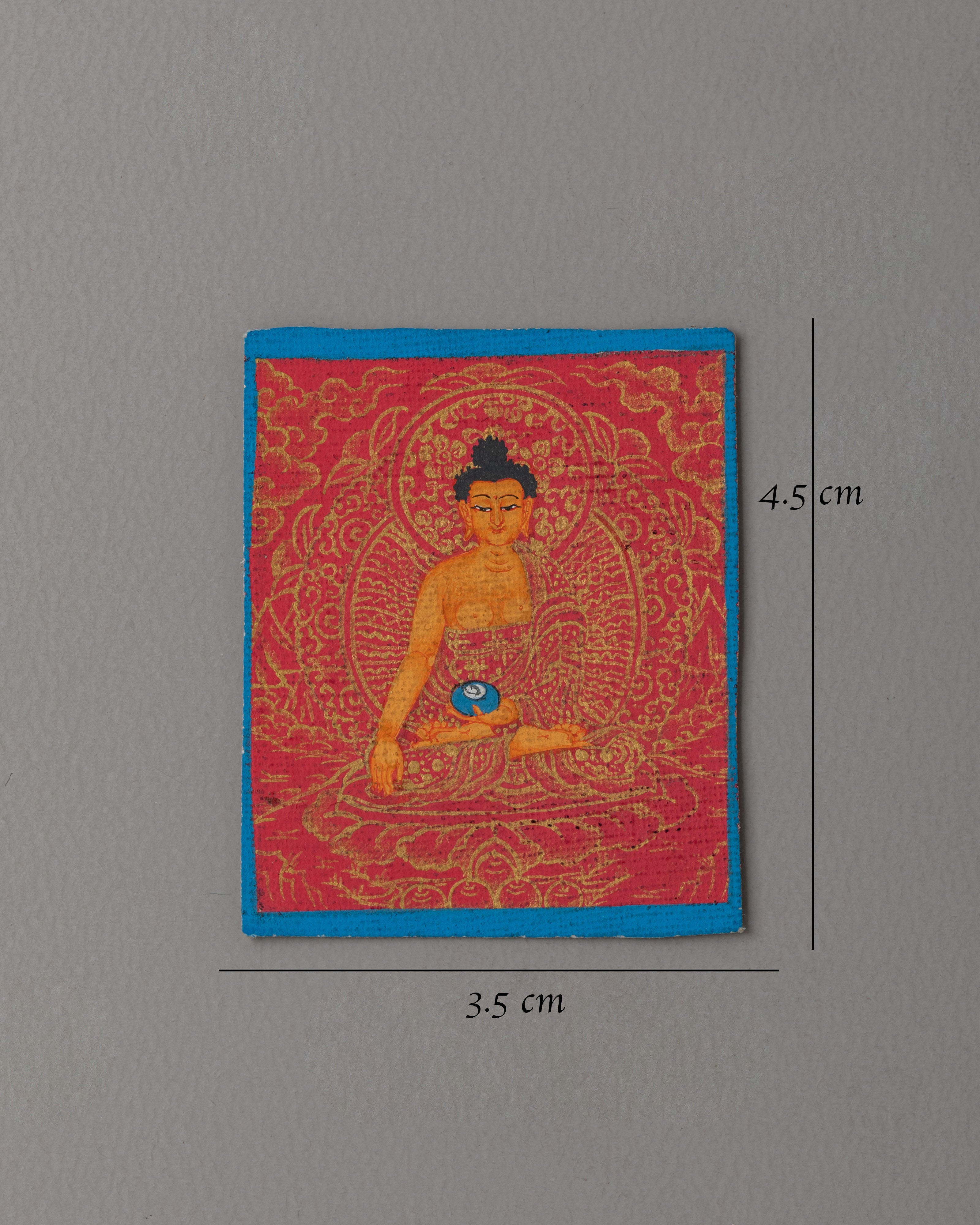 Handmade Gautam Buddha Thangka For Locket | Perfect Spiritual Gift