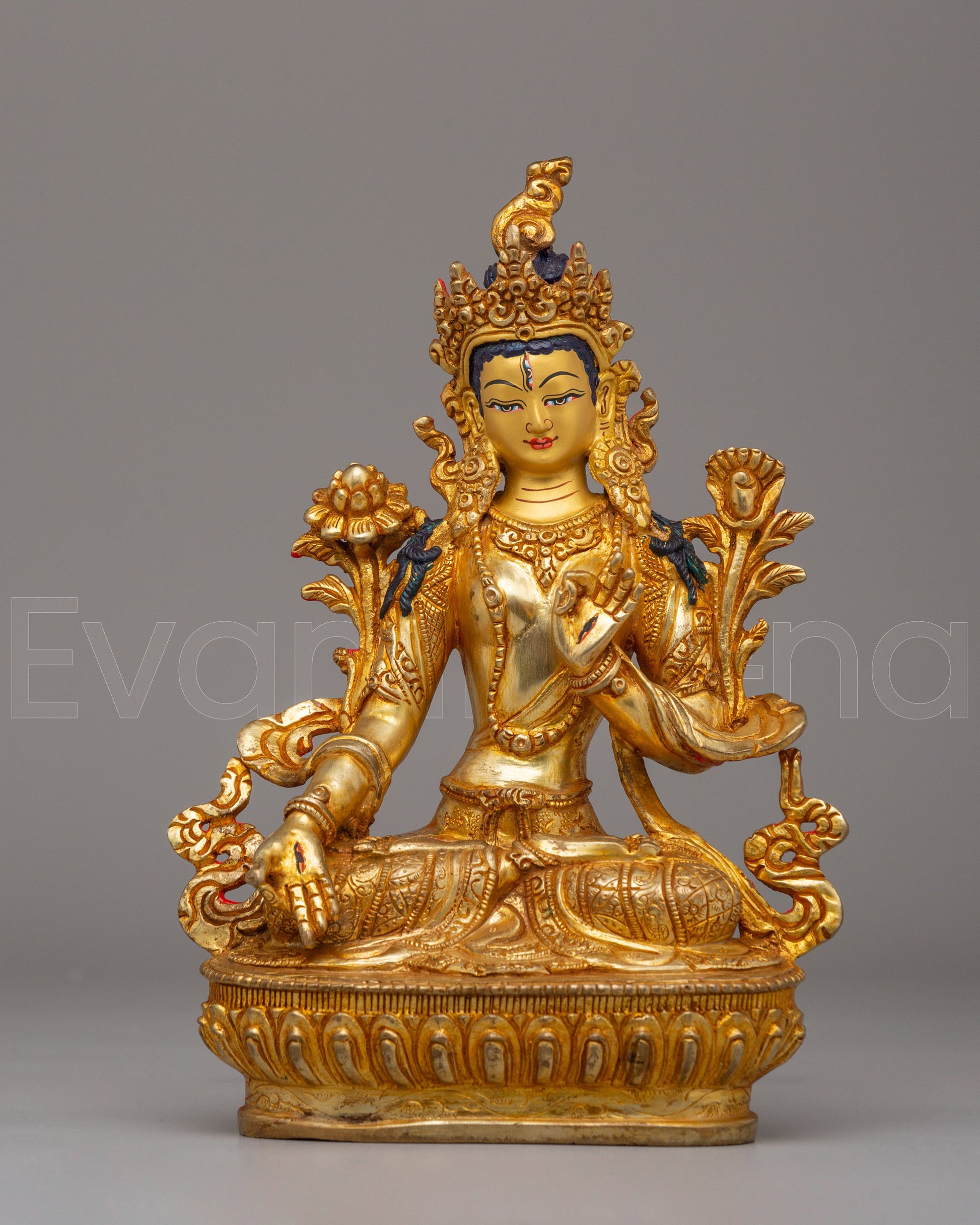 Traditional White Tara Statue 