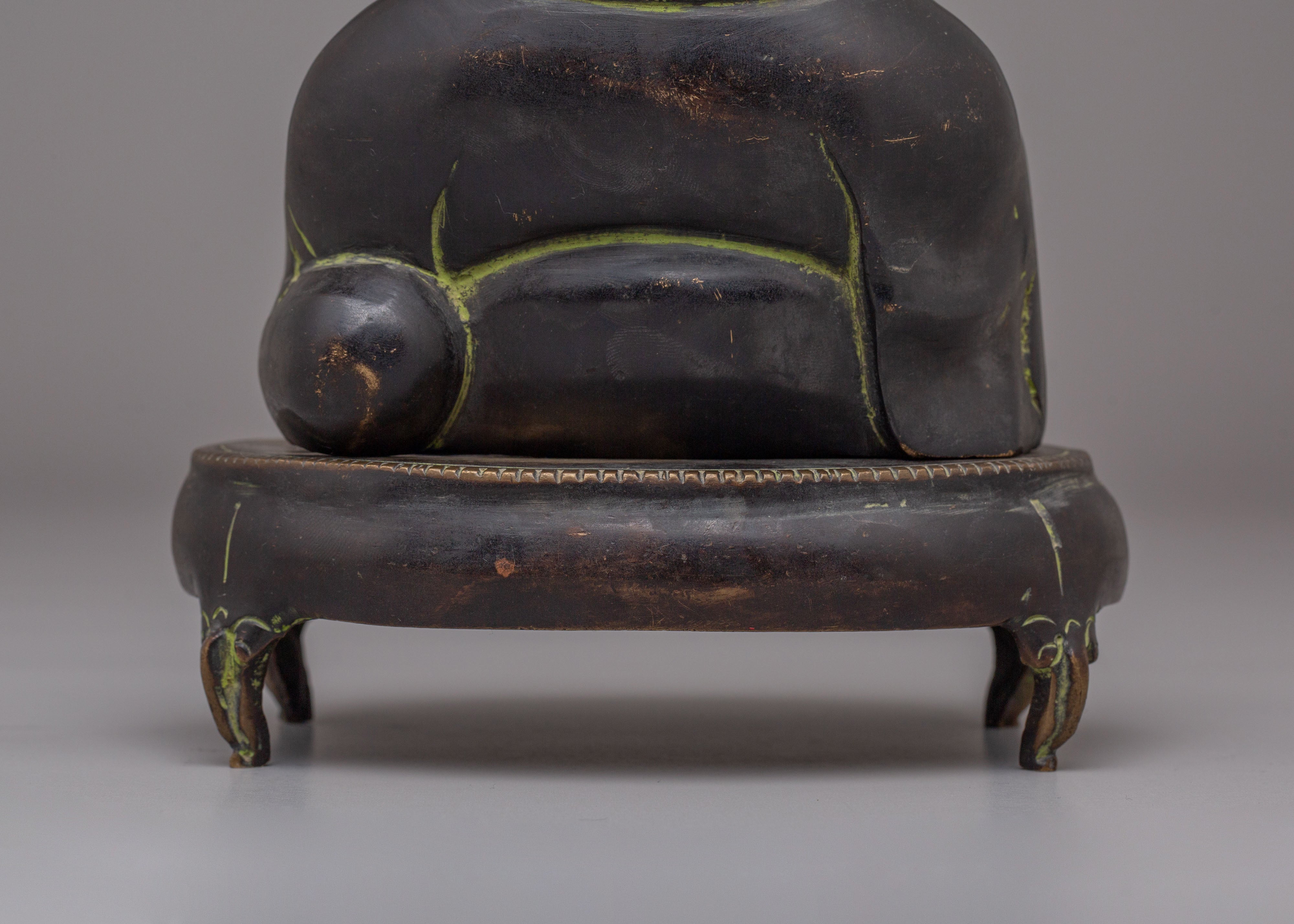 Tibetan Laughing Buddha Incense Holder | Perfect for Meditation and Spiritual Practices