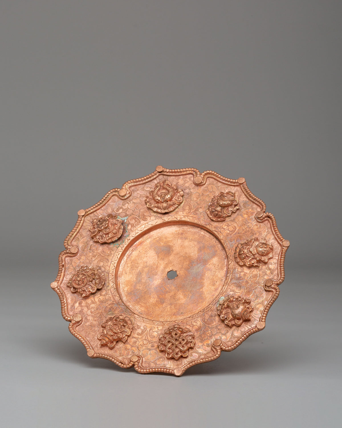 Handmade Long Life Vase | Copper Body Vase for Sacred Decor
