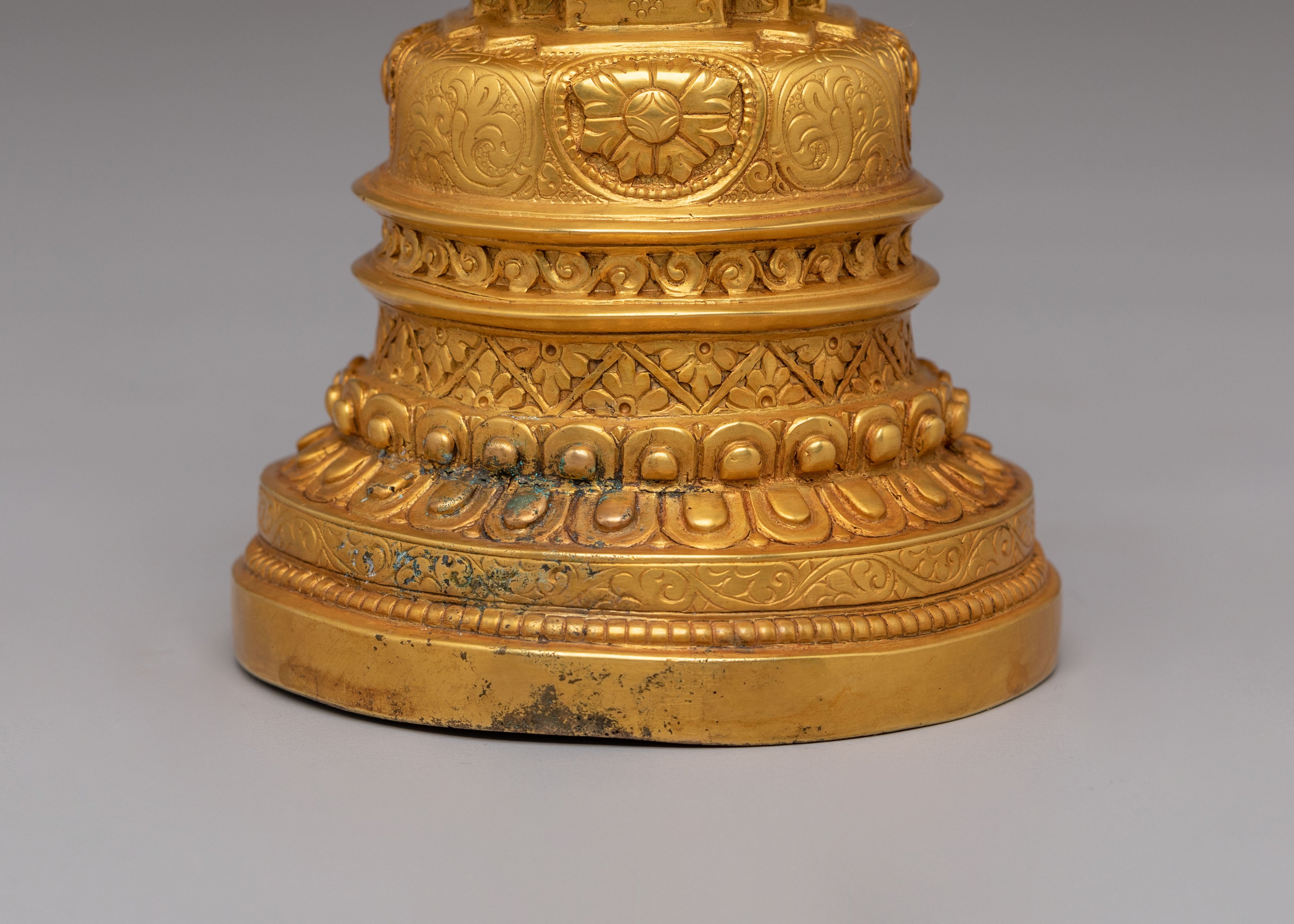 Sacred Enlightment Kadampa Stupa | Gold Plated Tibetan Stupa