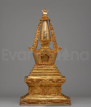 Handmade Buddhist Stupa for Peace | Symbol of Enlightenment