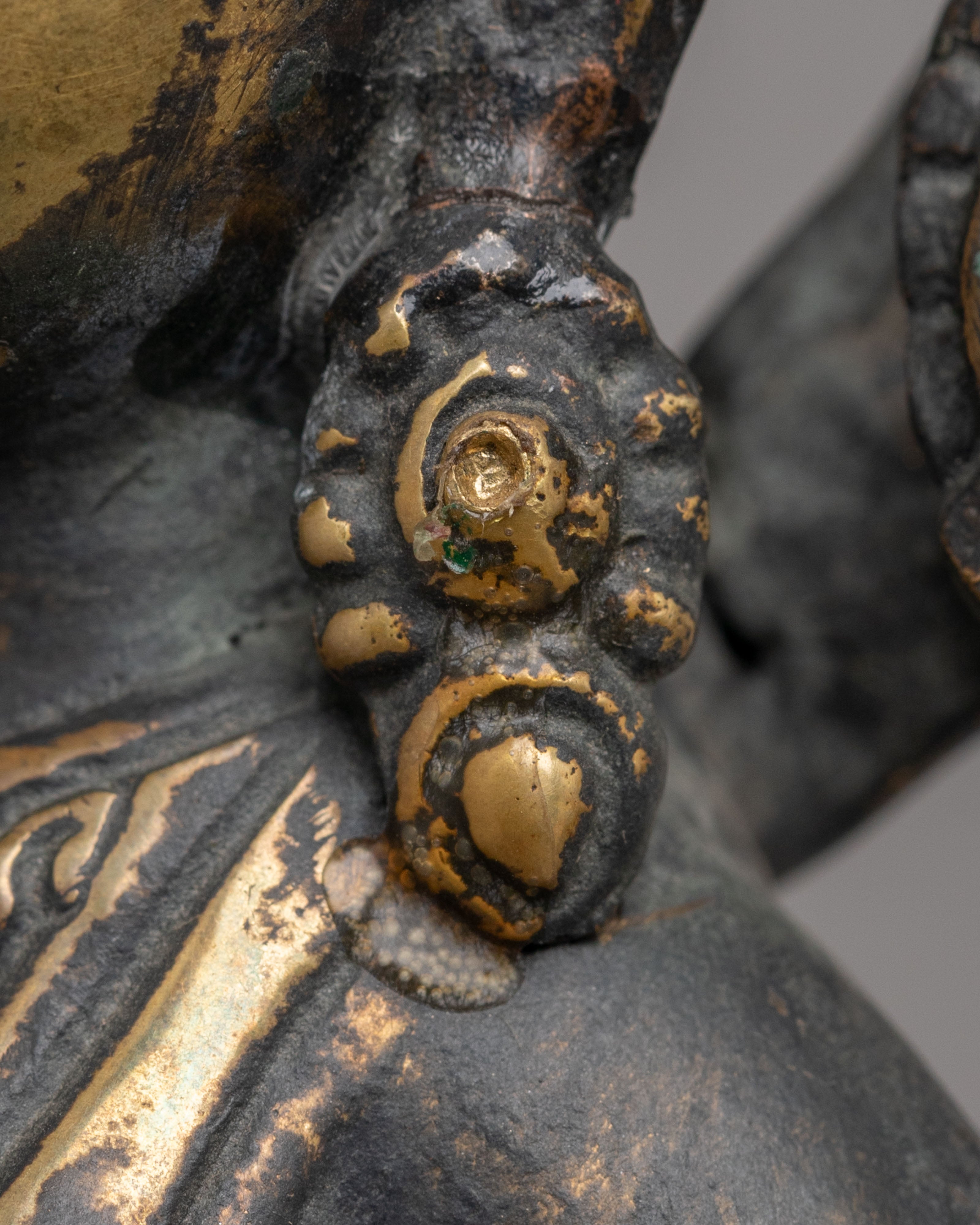 Standing Green Tara Statue for Altar | Tibetan Deity of Compassion