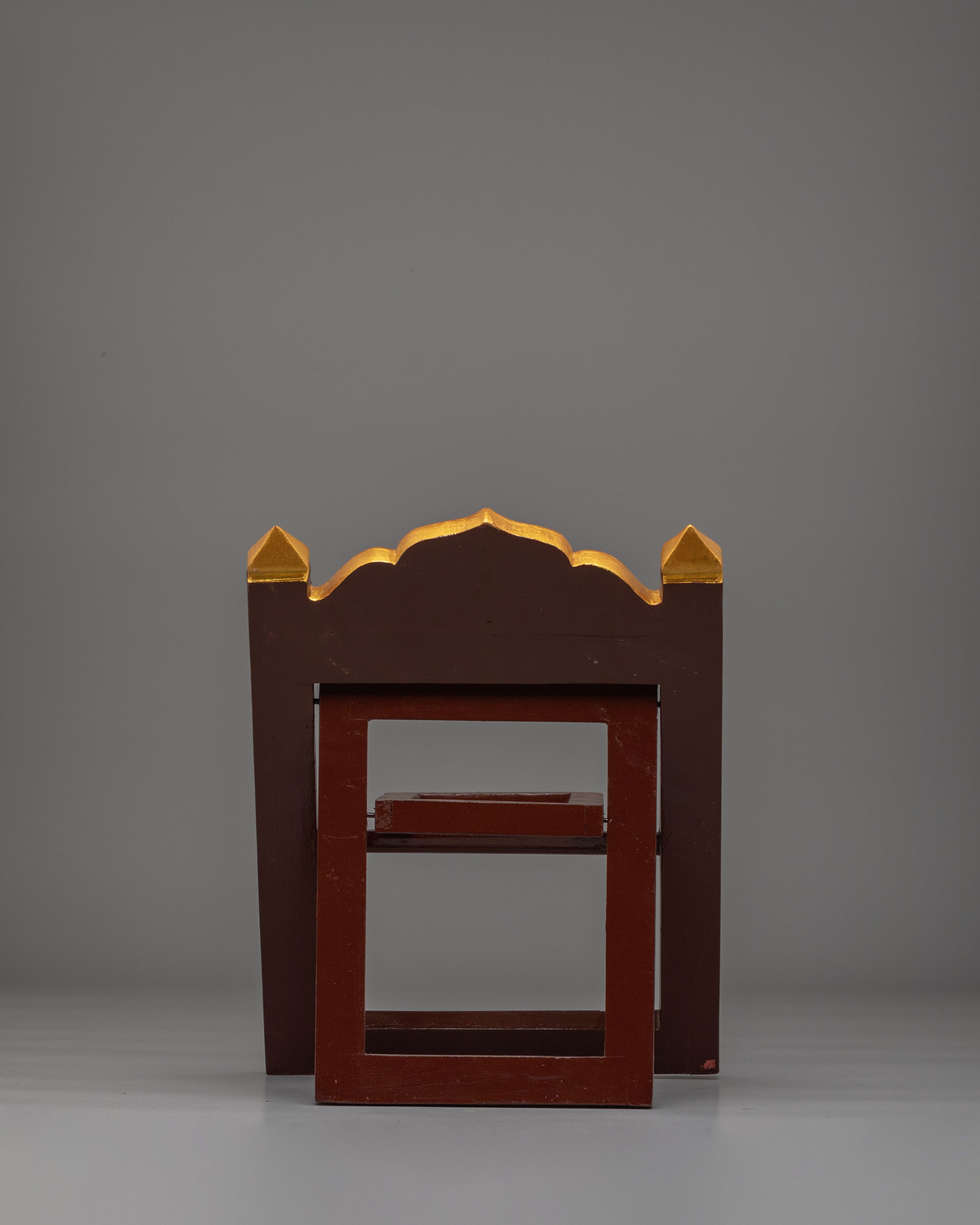 Tibetan Wooden Book Stand | Sacred Decor