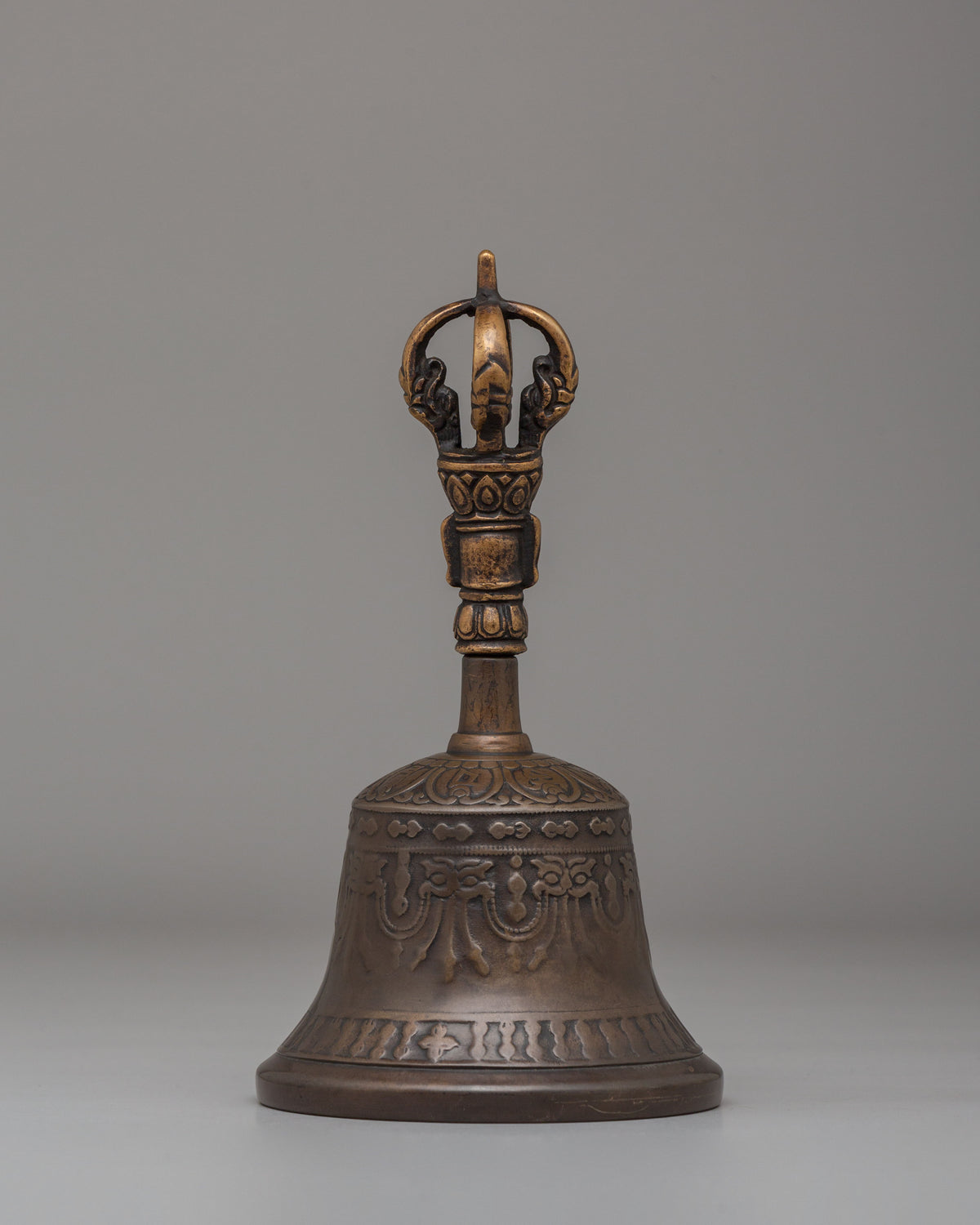 Himalayan Vajra and Bell Set for Ritual | Bronze Buddhist Ritual Tools