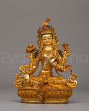 Traditional Green Tara Statue 