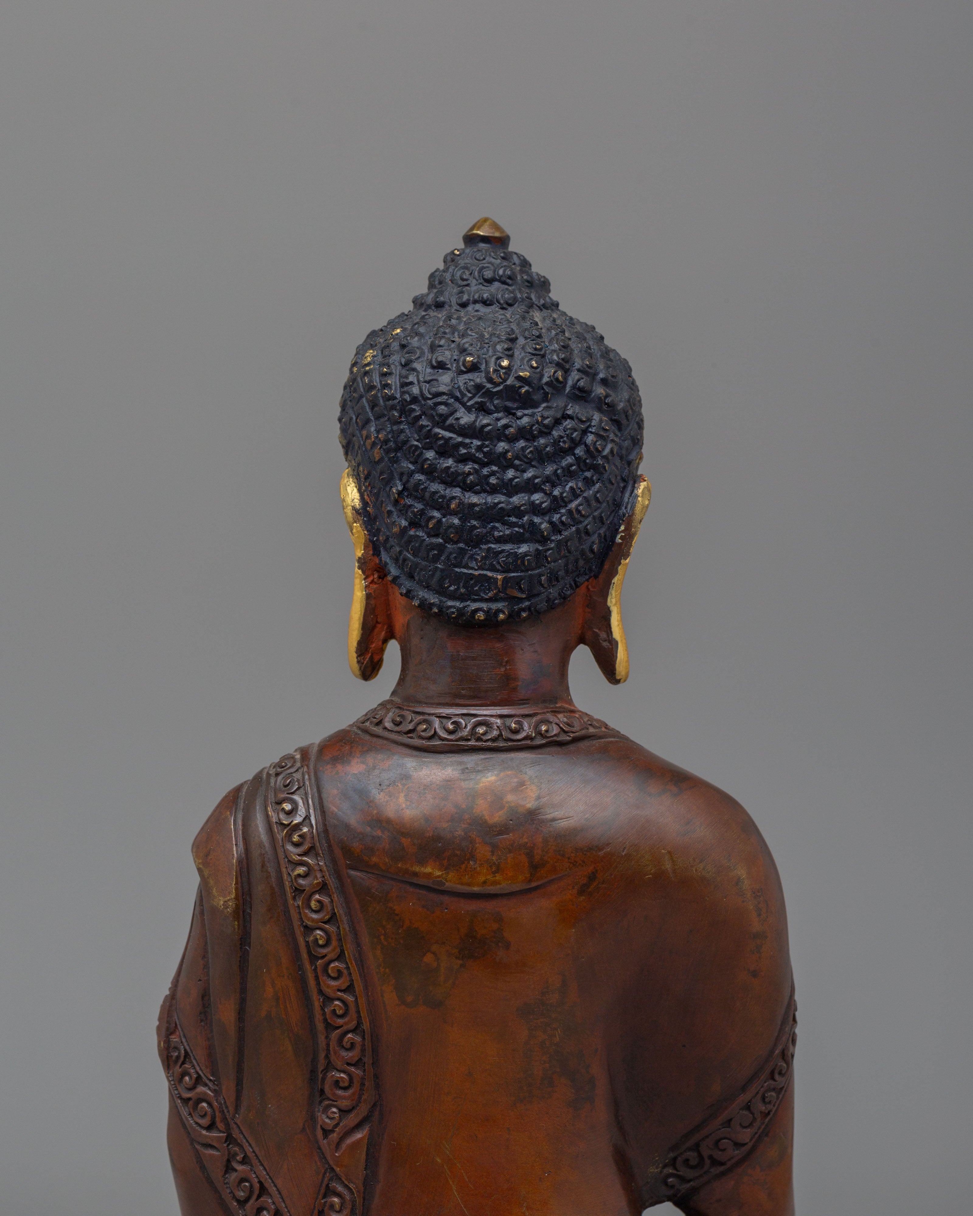 Buddhist Ritual Shakyamuni Buddha Statue | Traditional Artwork for Altar Decor