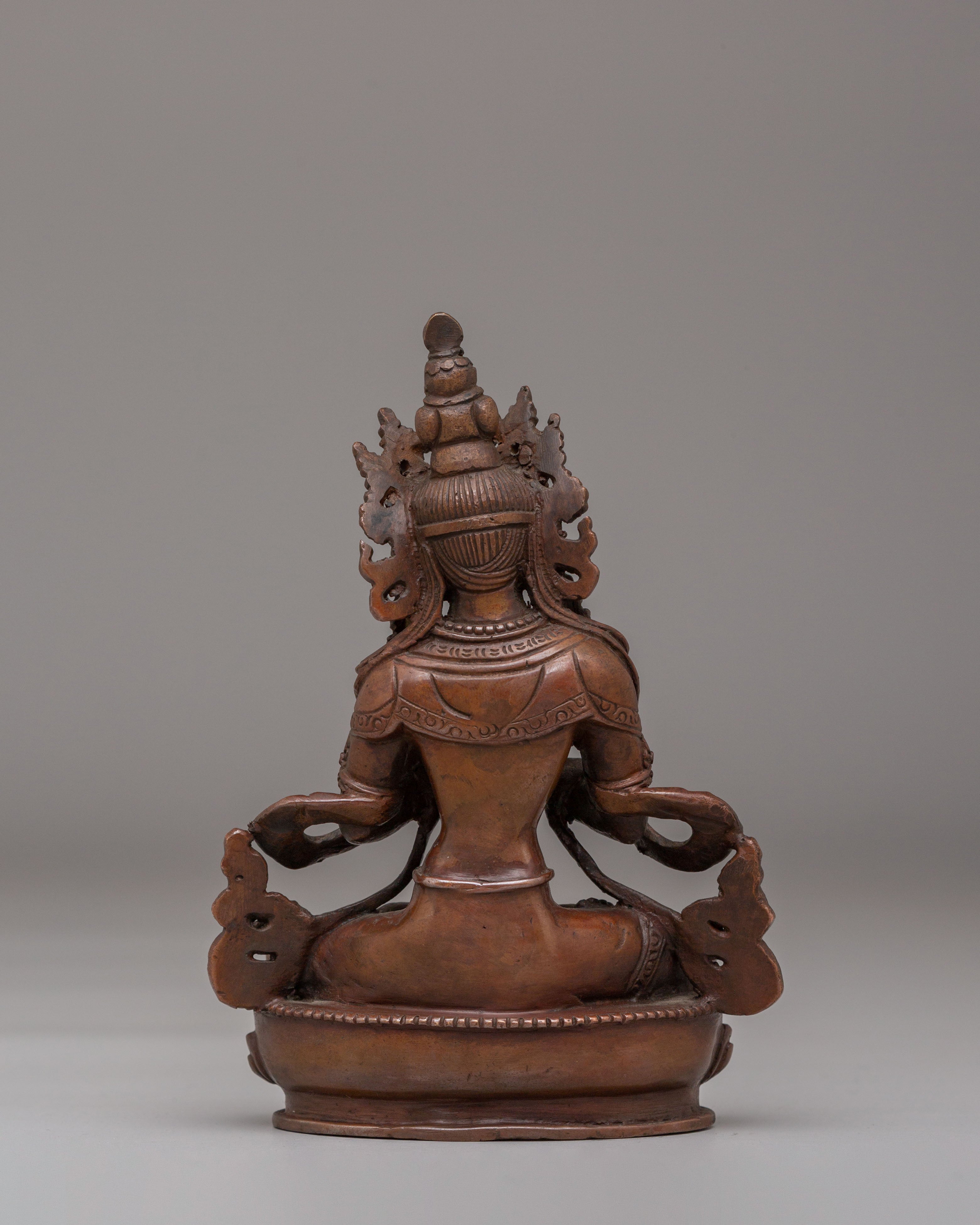 Handmade Vajradhara Statue | Tibetan Buddha Figurine for Altar & Meditation