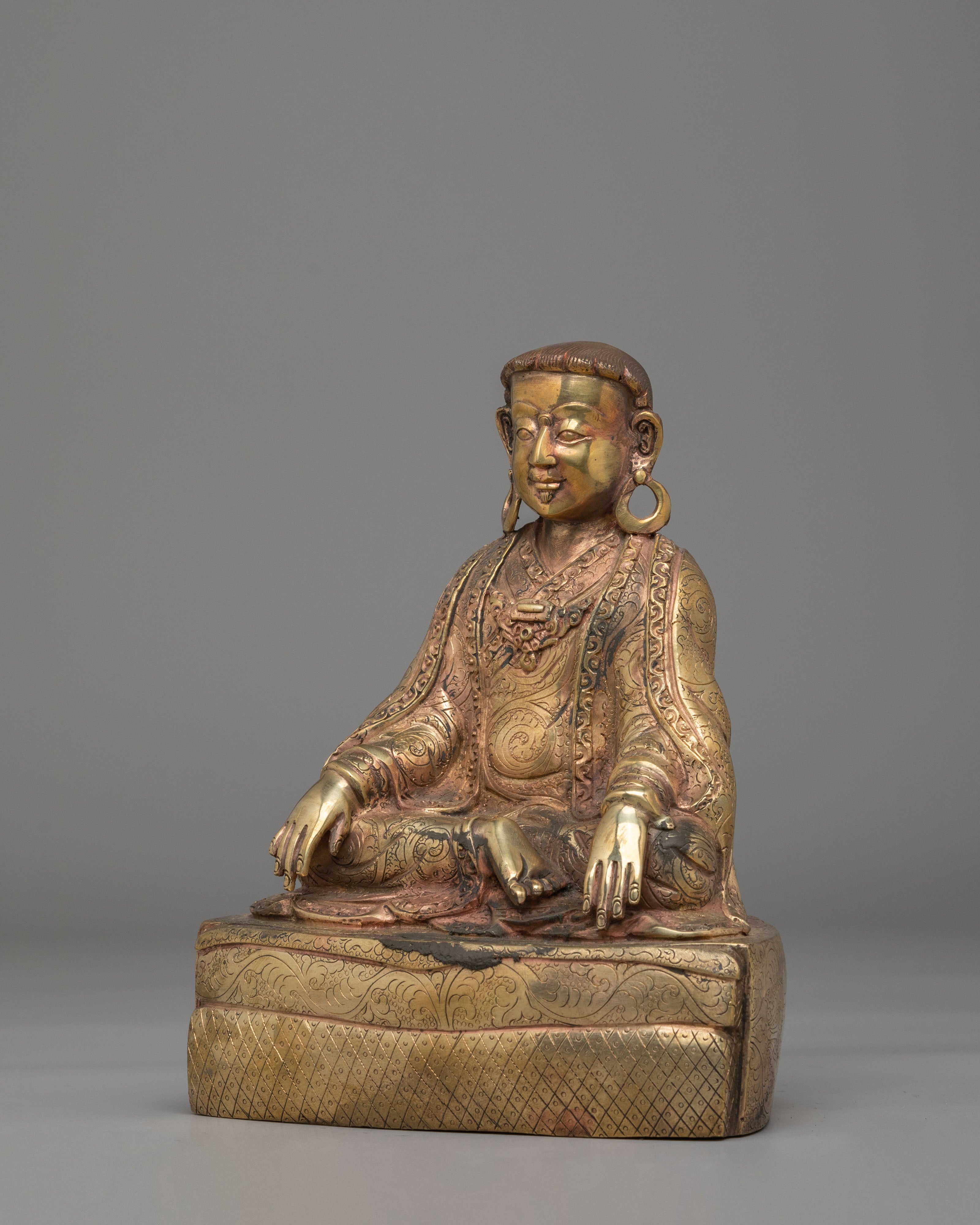 Handmade Marpha Statue | Buddhist Guru Altar Sculpture