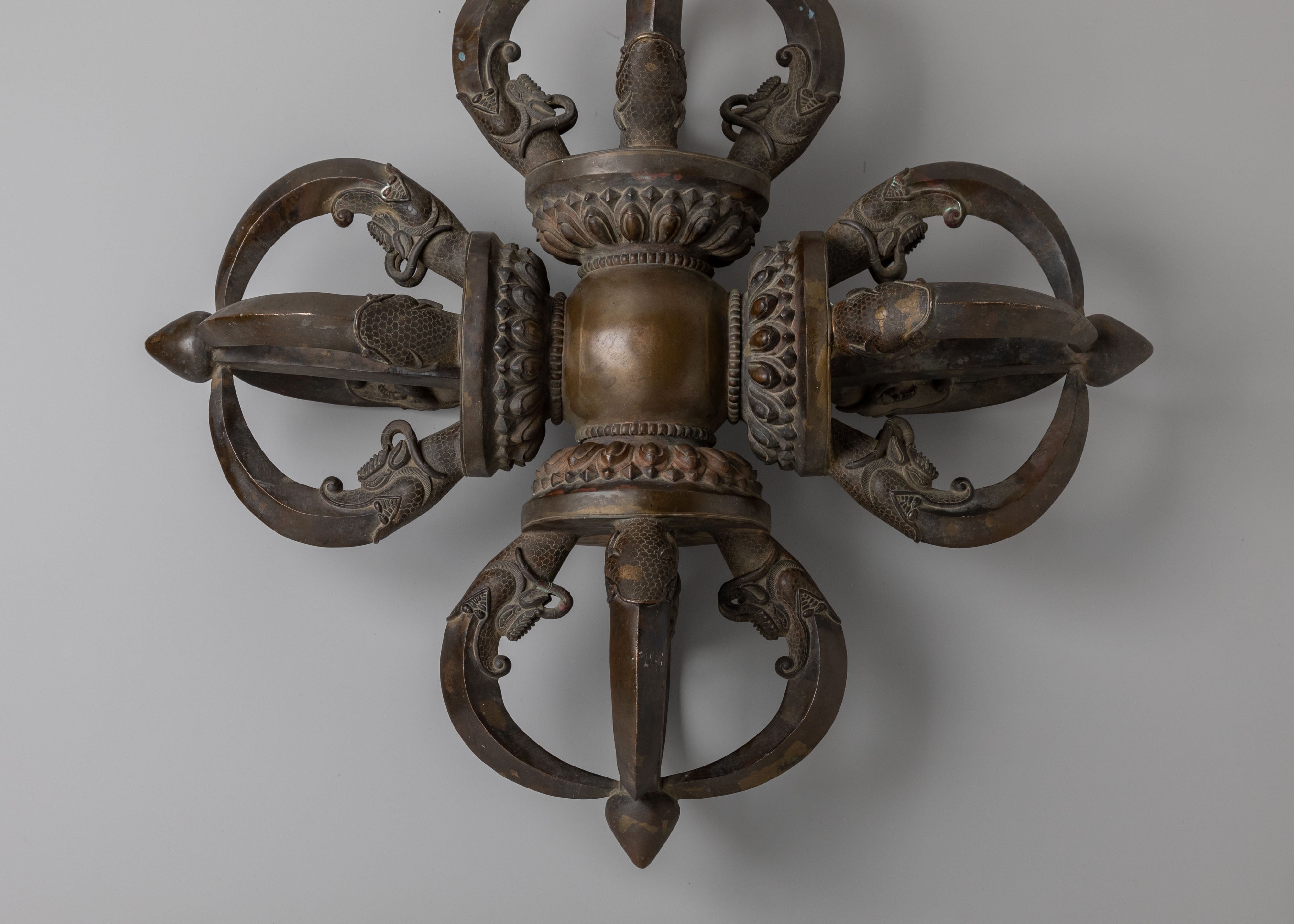 Oxidized Copper Bishwo Vajra |Symbol of Protection