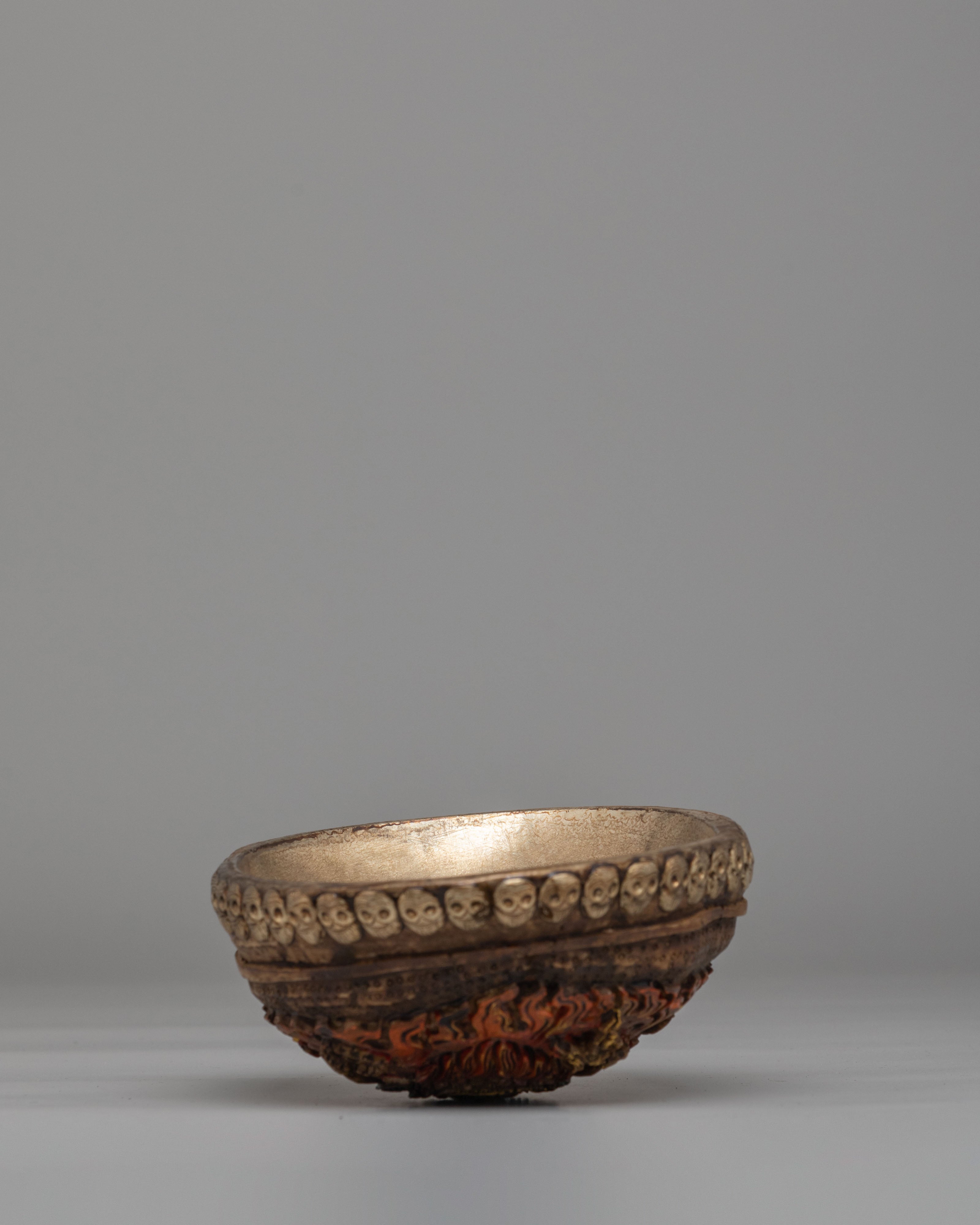 Tibetan Kapala for Ritual | Skull Cup for Tantric Ceremonies