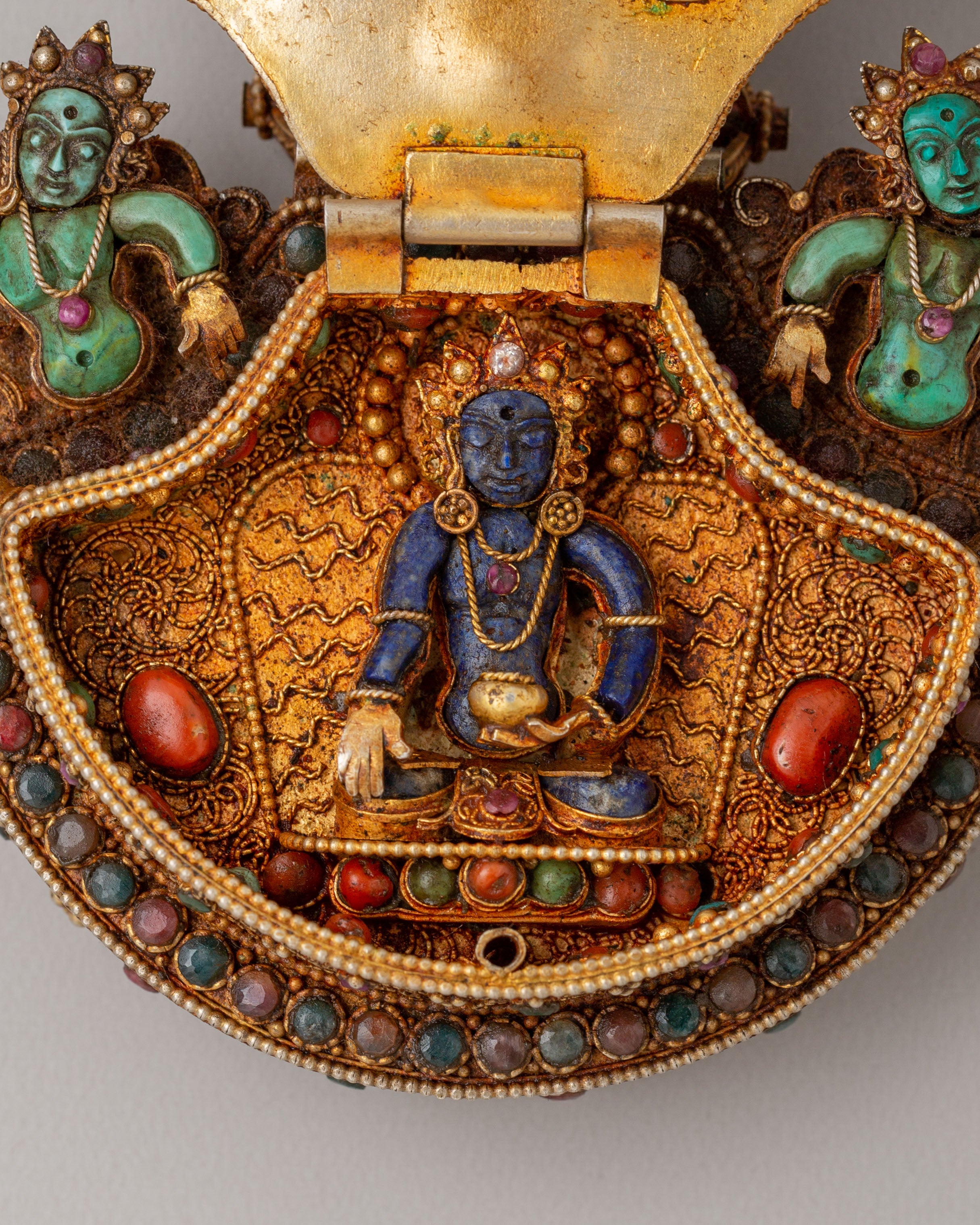 Manjushri Deity Ghau Box Locket | Symbol of Wisdom