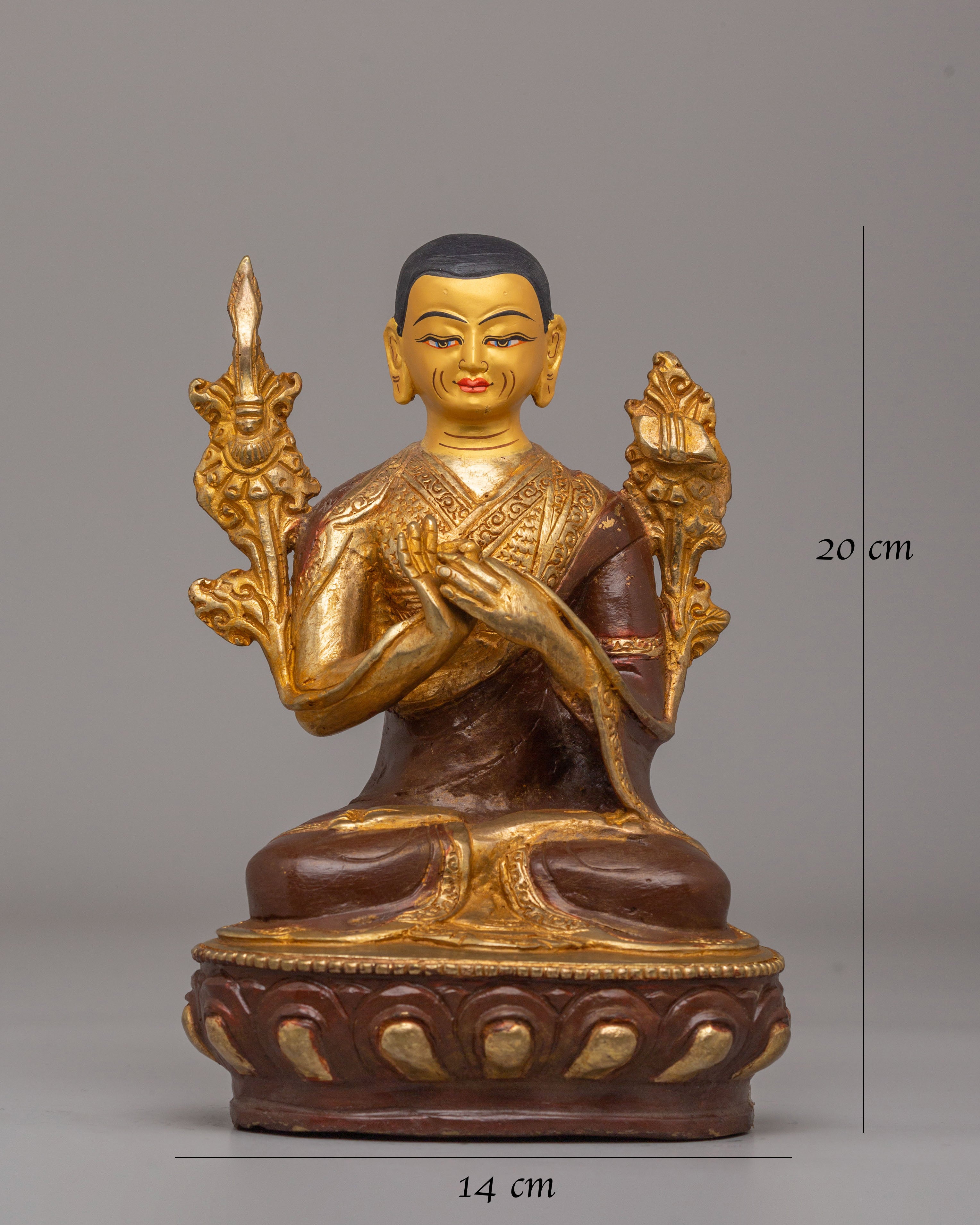Buddhist Scholar Tsongkhapa Statue | The Great Tibetan Master