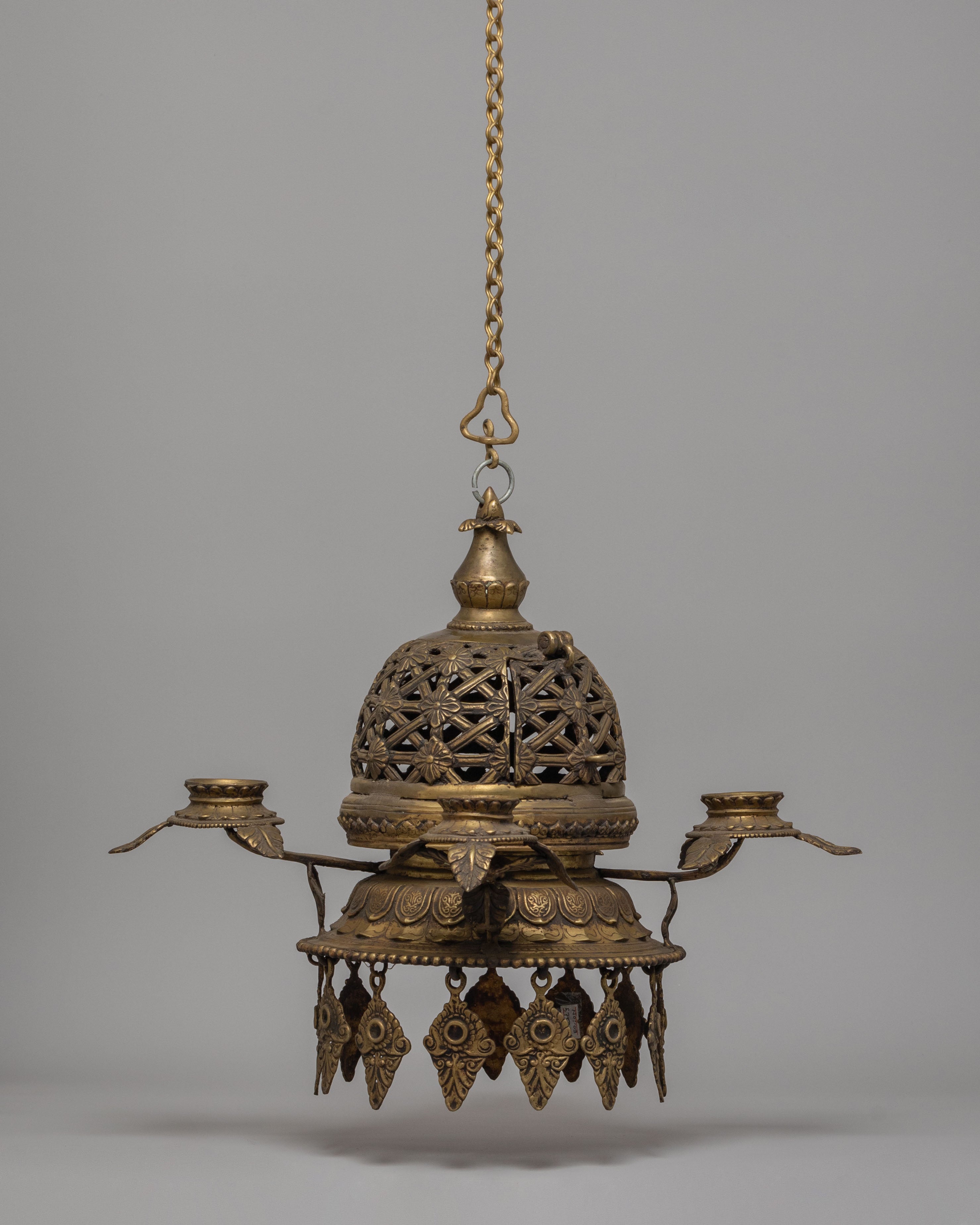 Sacred Dalucha for Ritual | Handcrafted Brass Chöd Practice Tool