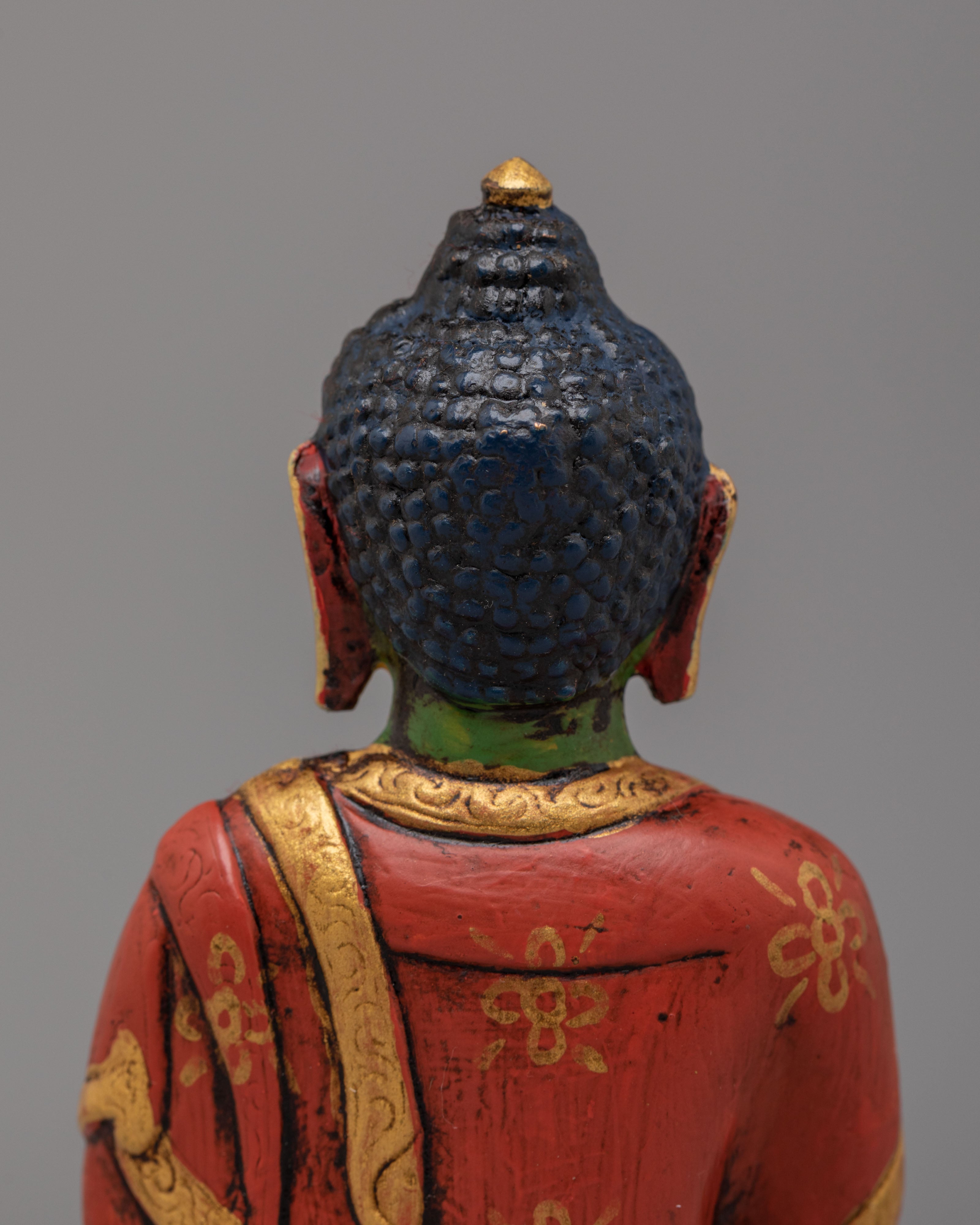 Traditional Amogasiddhi Buddha Statue | Symbol of Fearlessness and Spiritual Strength
