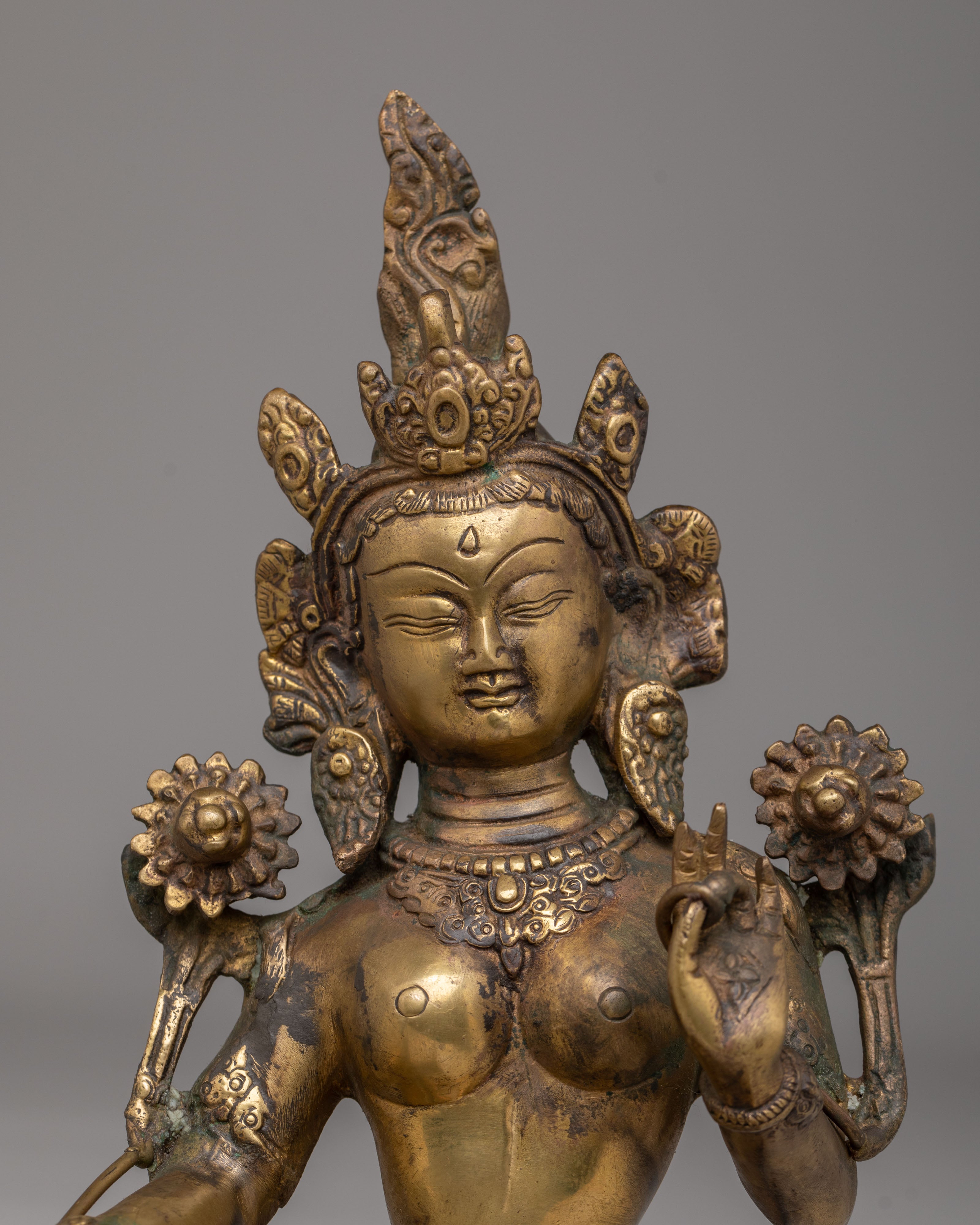 Spiritual Green Tara Buddhist Statue | Mother of All Buddhas