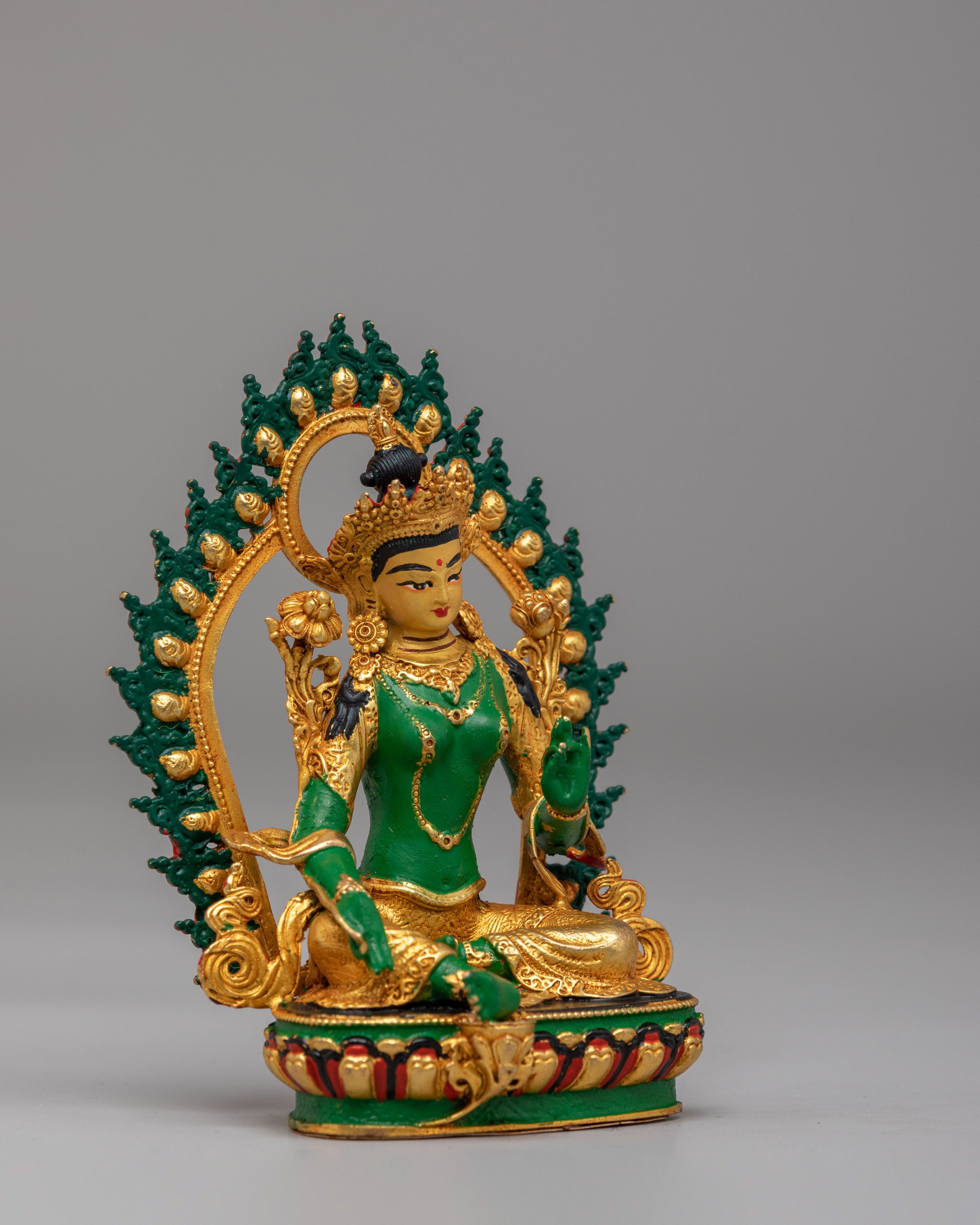 Green Tara Healing Goddess Statue | Symbol of Compassion