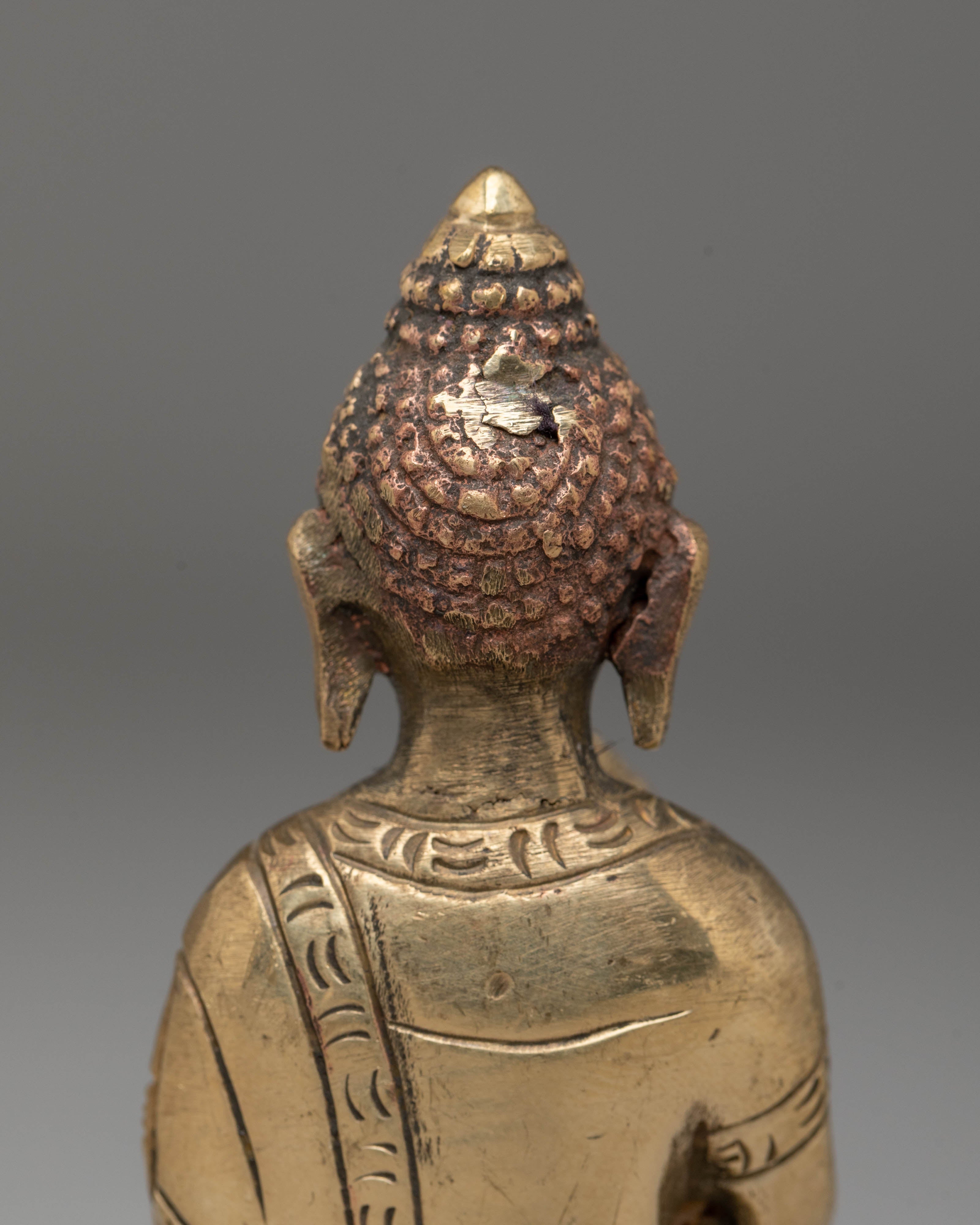 Handmade Buddhist Vairocana Statue | Tibetan Copper Buddha Statue