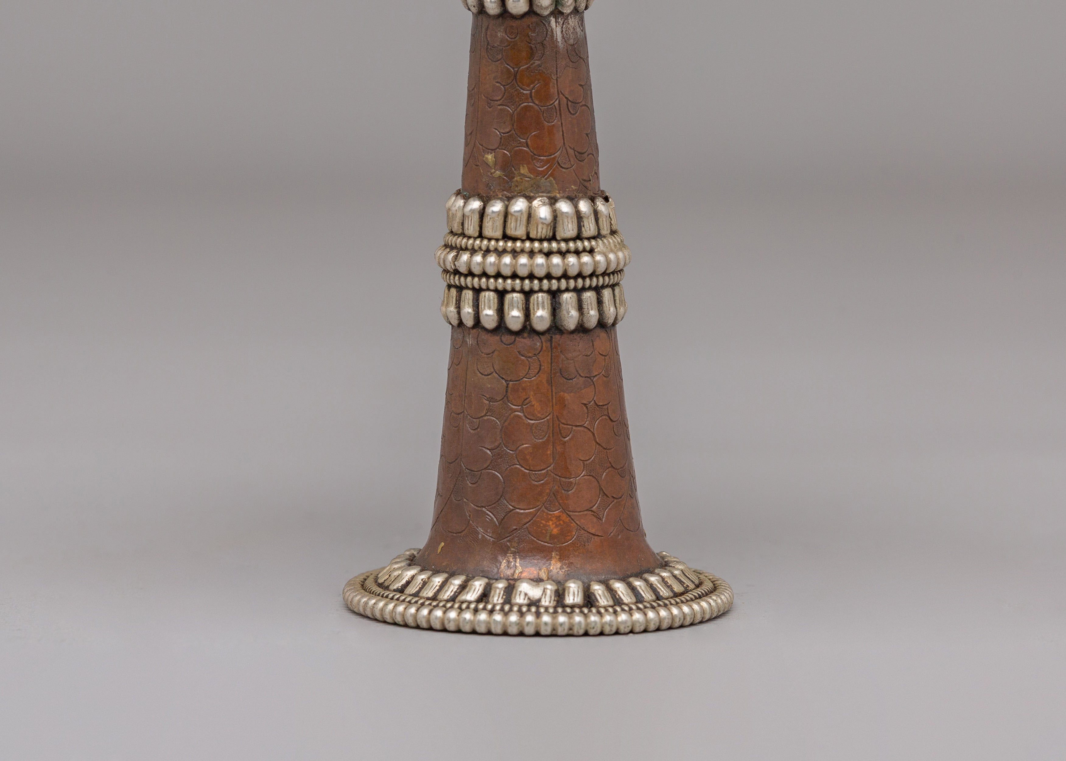 Handmade Tibetan Serkyem Vessel | Offering Vessels for Ritual Ceremonies