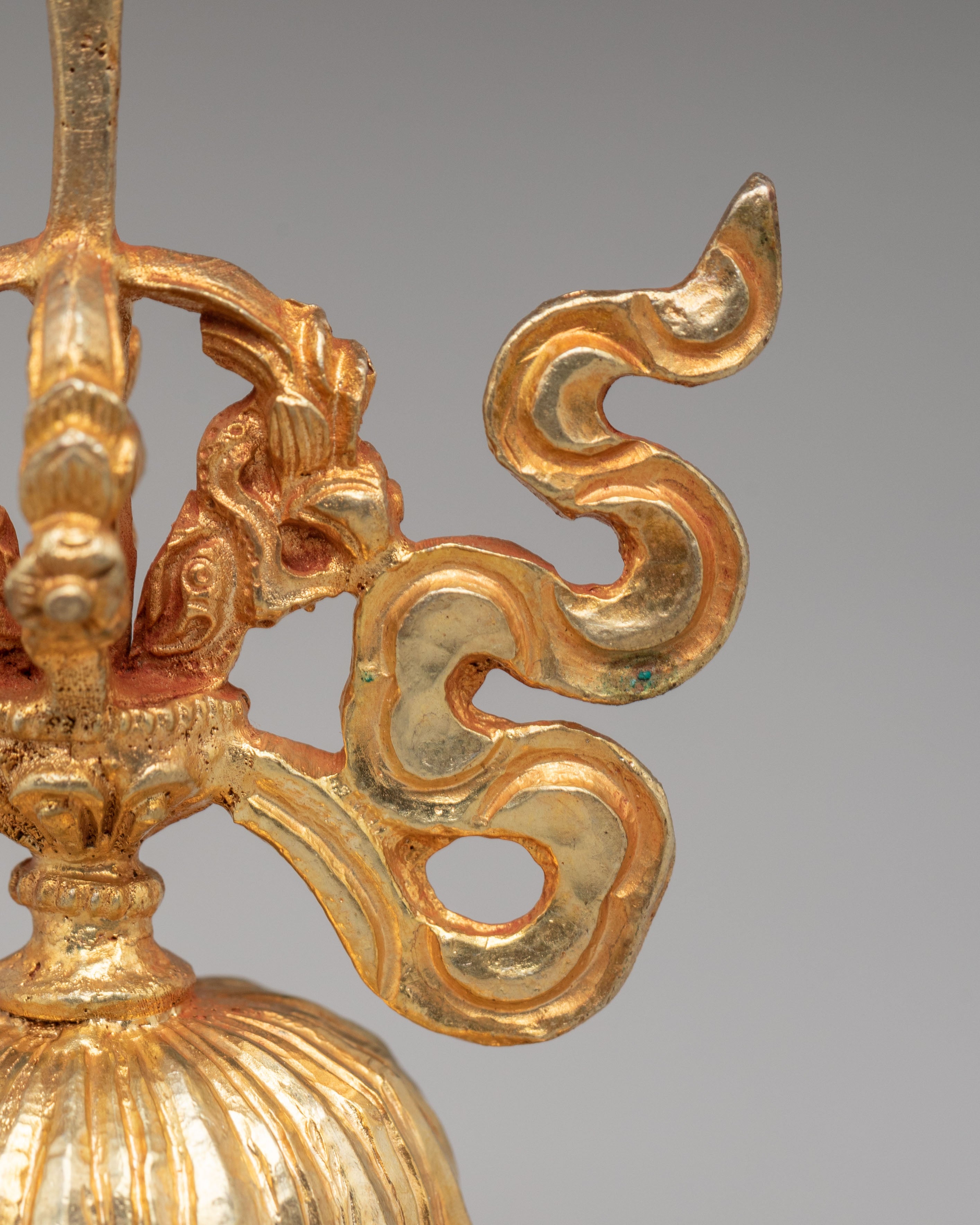 Tibetan Guru Crown Accessories | Handcrafted Copper, Gold & Silver Plated Vajra Crown