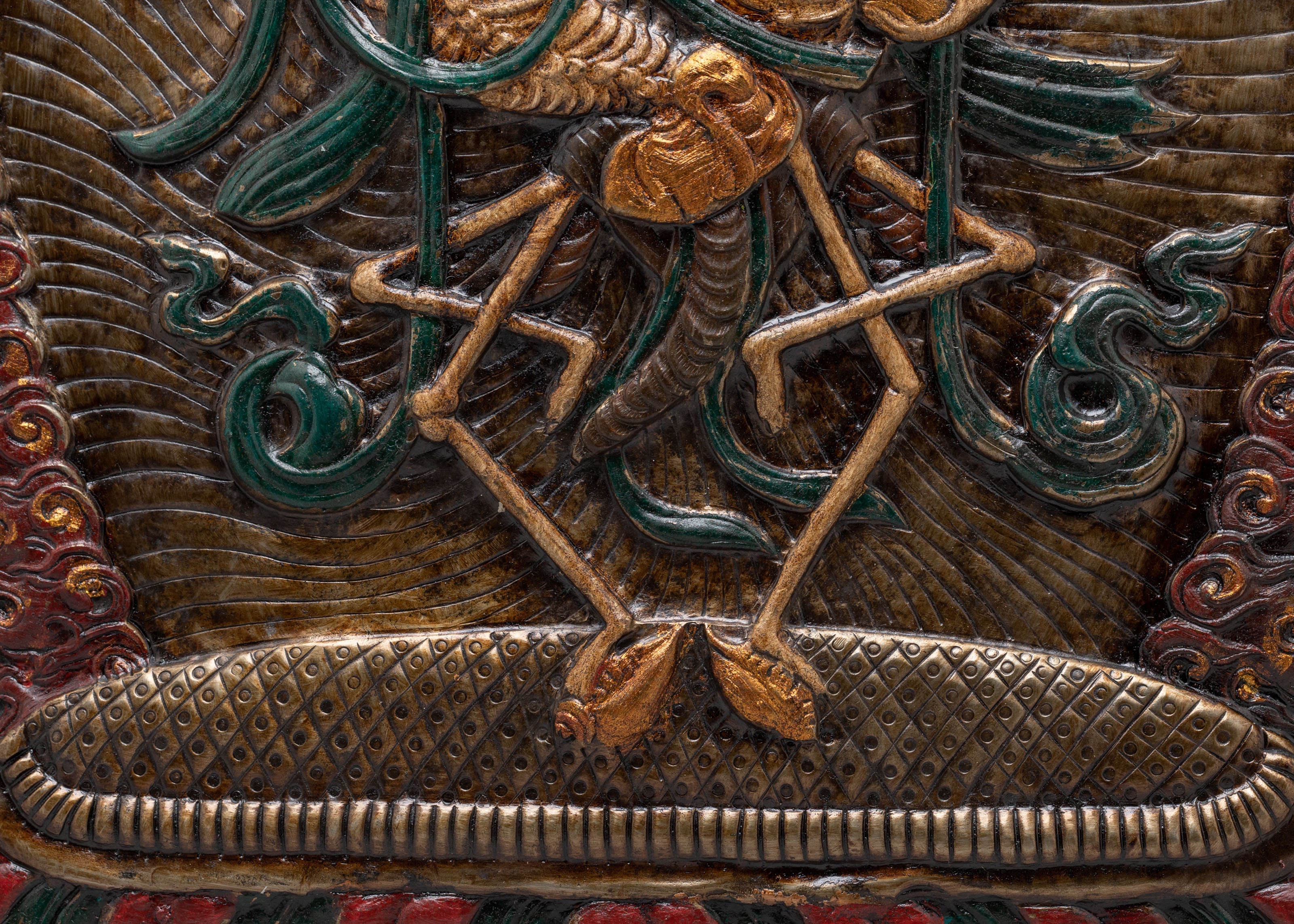 Handmade Buddhist Chittipati Wall Hanging | Sacred Skeleton Dance Artwork