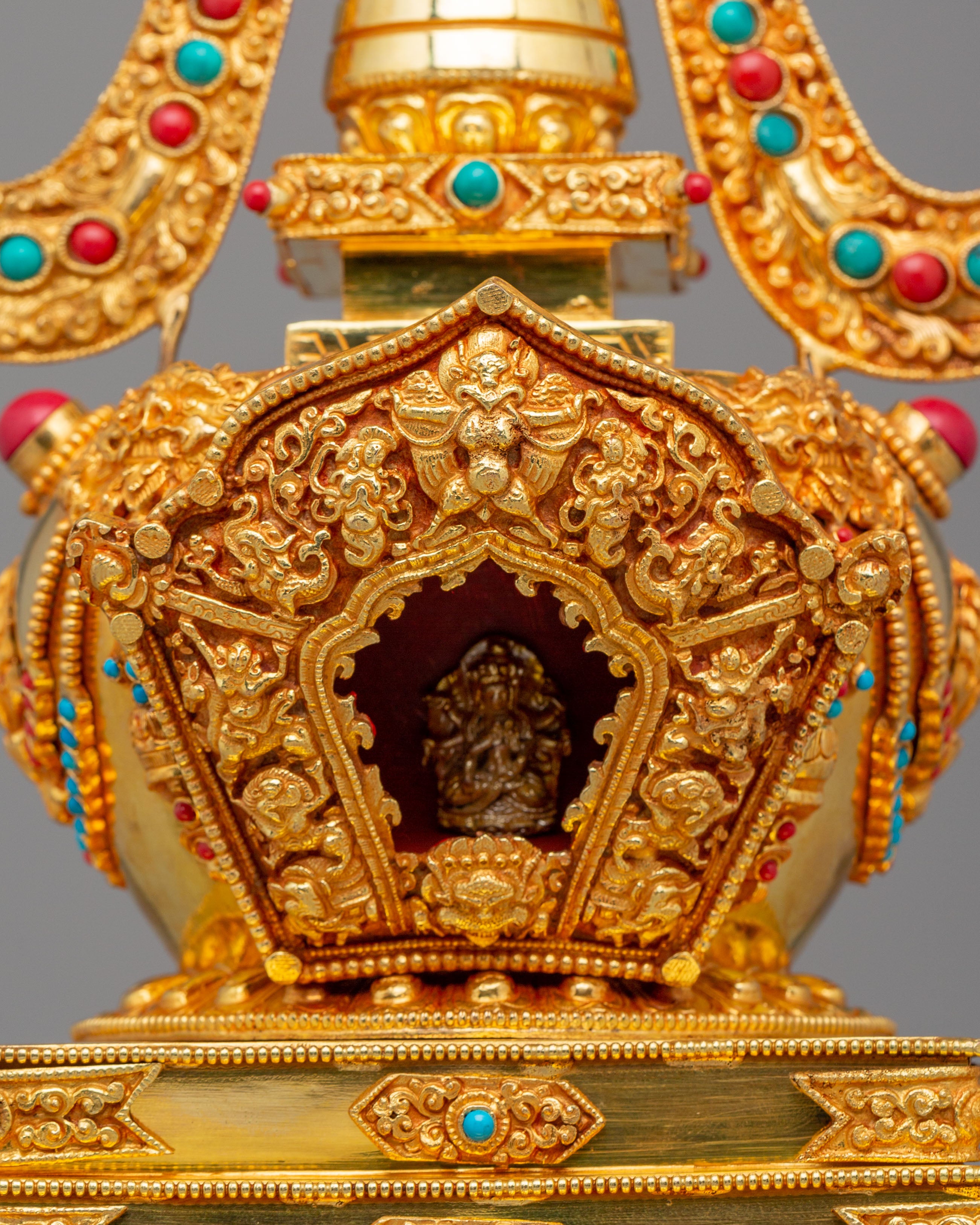 Handmade Altar Buddhist Enlightenment Stupa | Symbol of Wisdom and Inner Peace