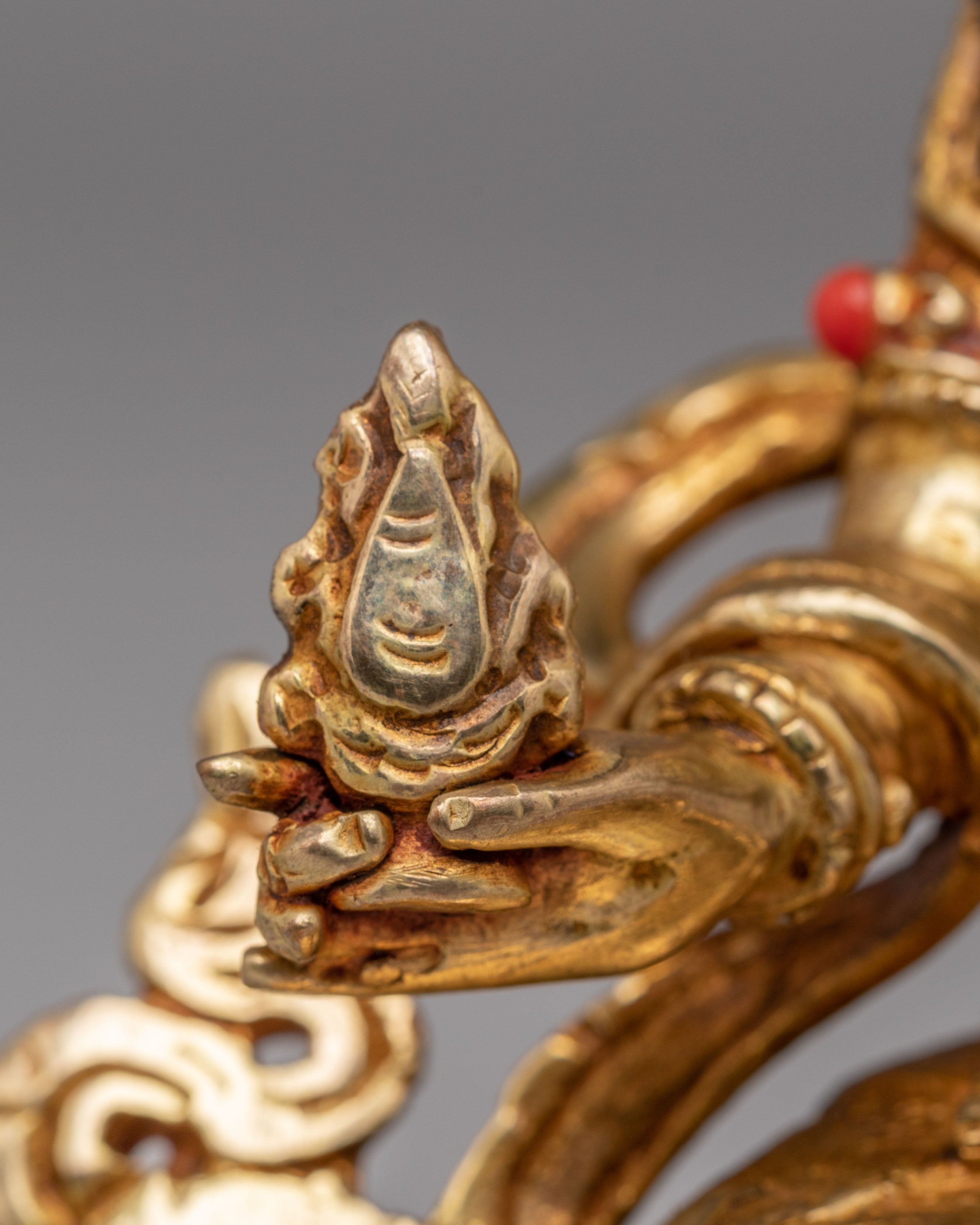 Sacred Tibetan Dukar Sculpture | White Parasol Protection Deity