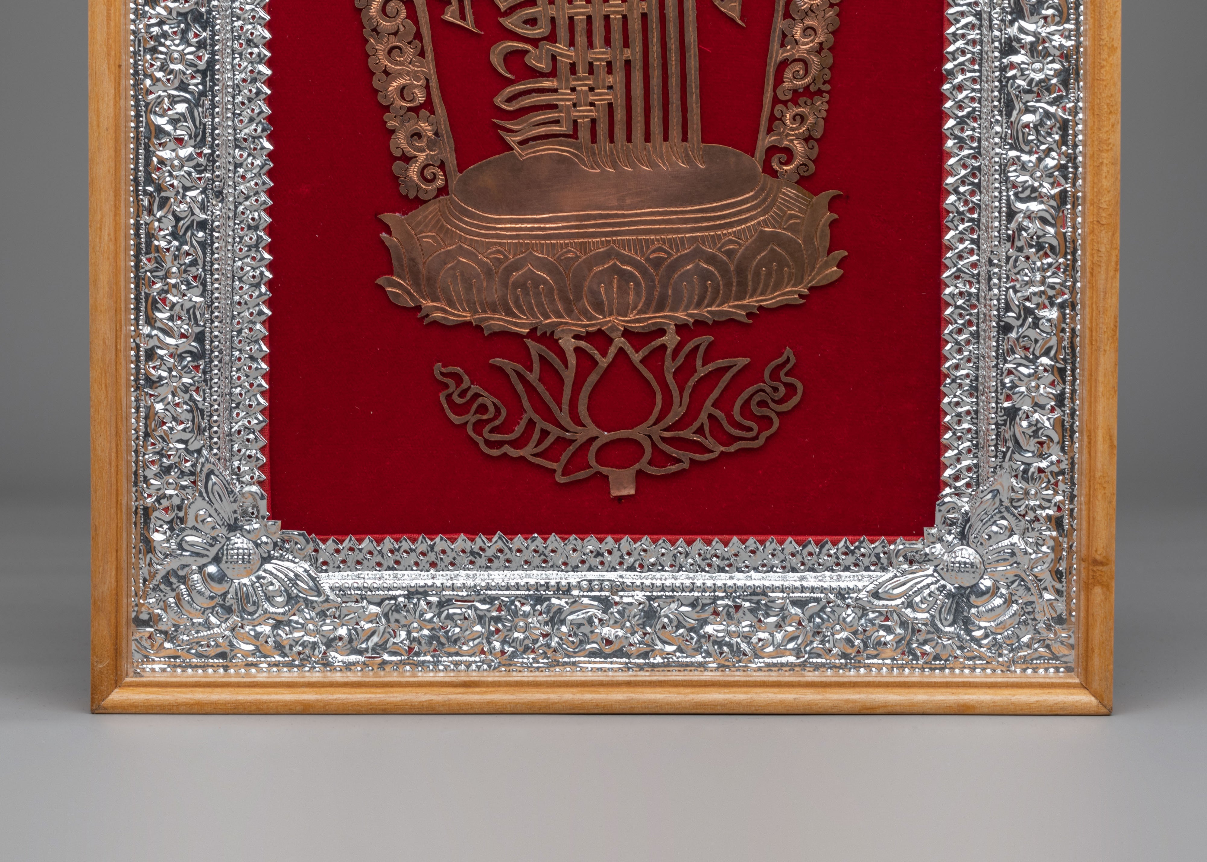 Kalachakra Wall Hanging in Frame | Tibetan Artwork for Meditation