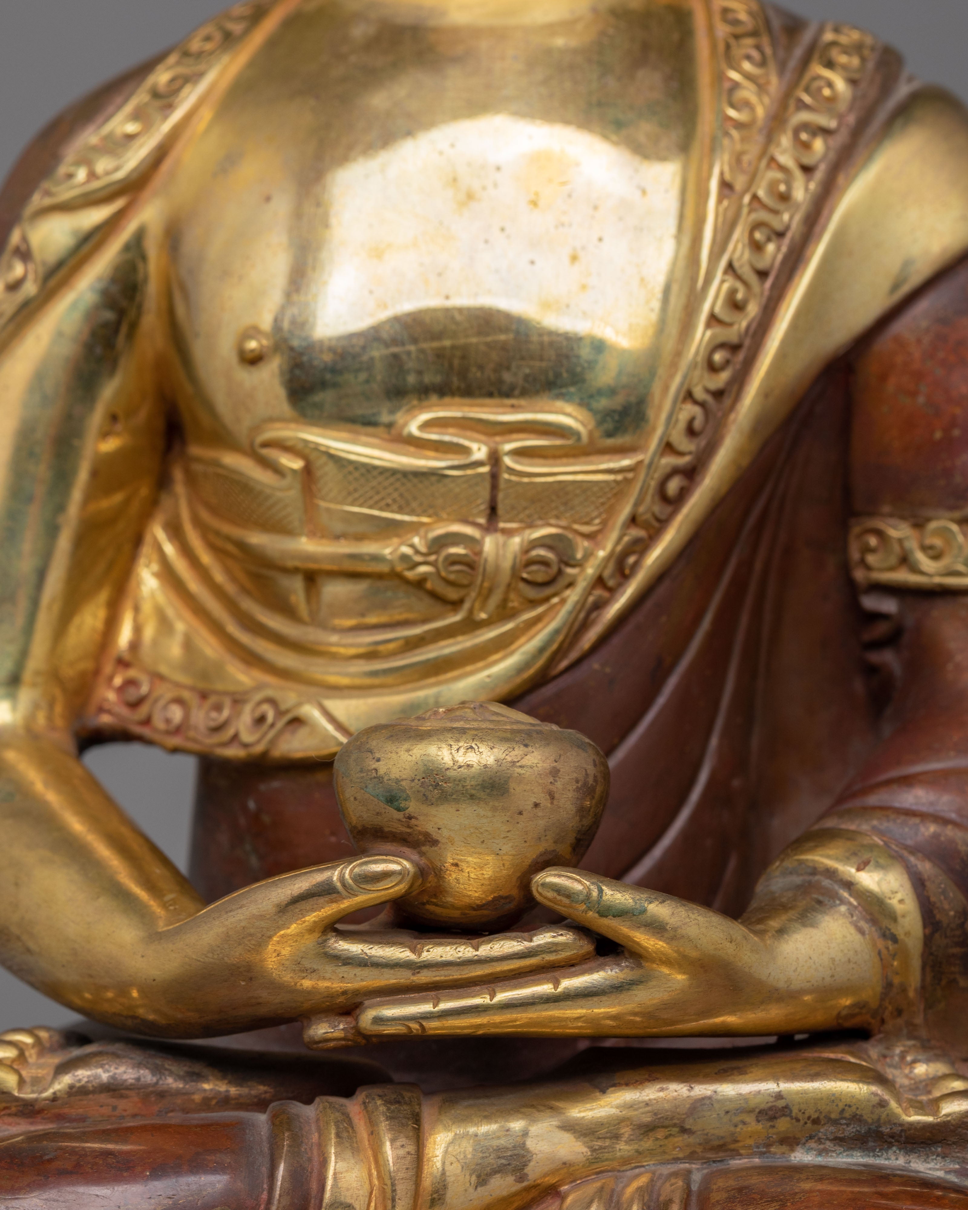 Pure Land Amitabha Buddha Altar Statue | Spiritual Decor for Meditation