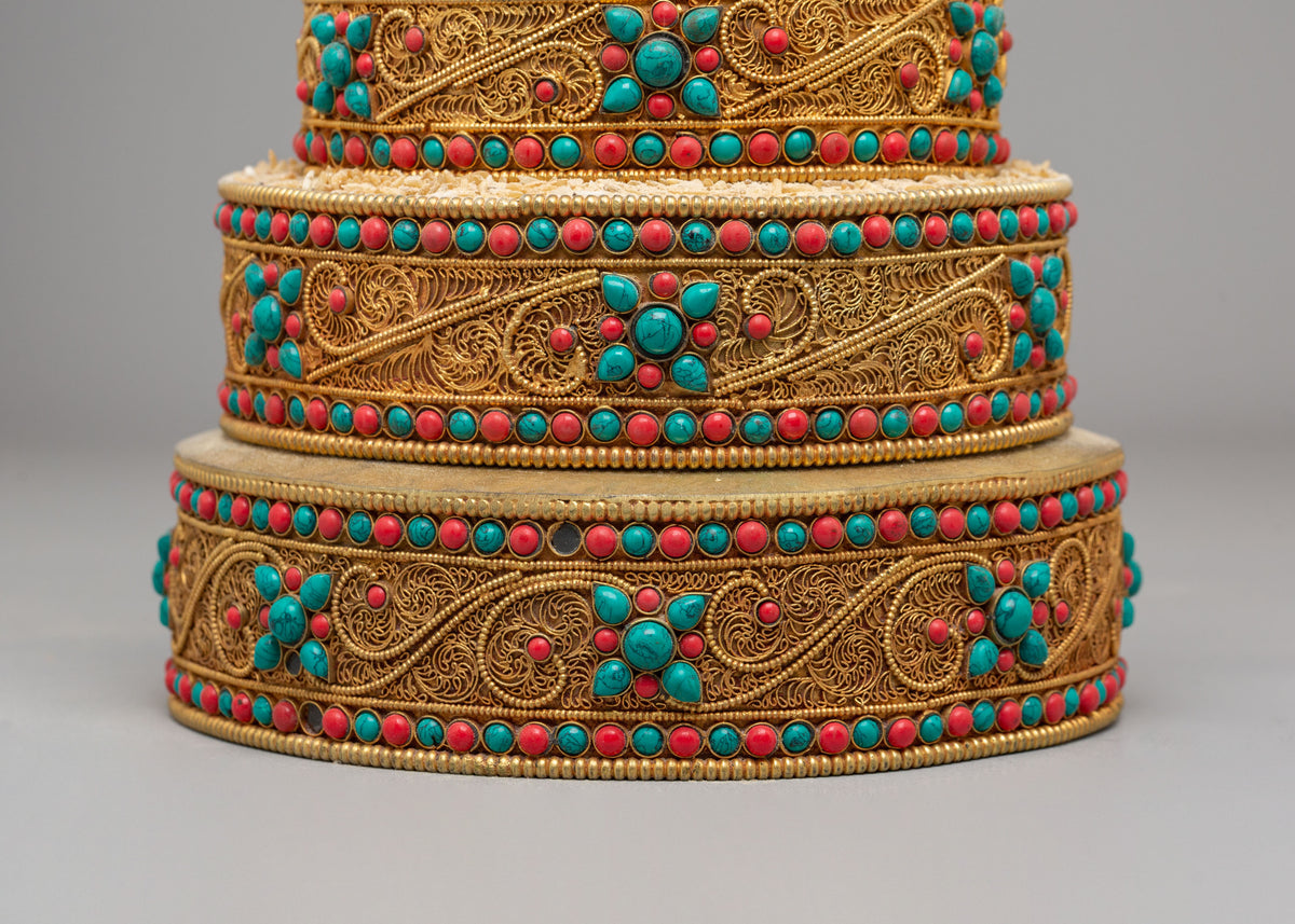 Buddhist Ritual Offering Set Mandala | Meditation & Spiritual Practices