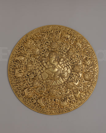 Traditional Ganesha Mandala Wall Hanging